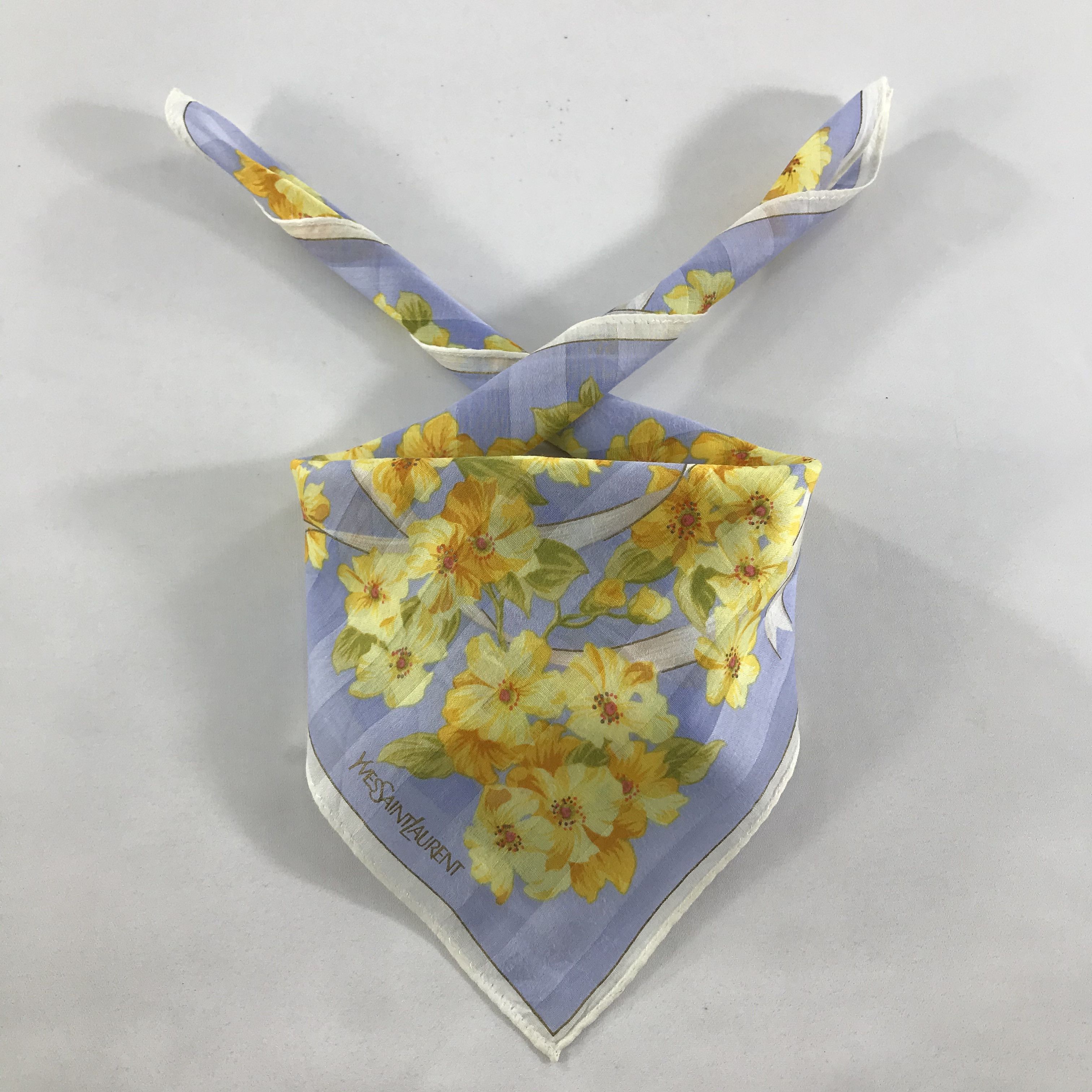 Vintage × Yves Saint Laurent Yves Saint Laurent Bandana / Handkerchief/Neckerchief -S1520 Size ONE SIZE - 3 Thumbnail