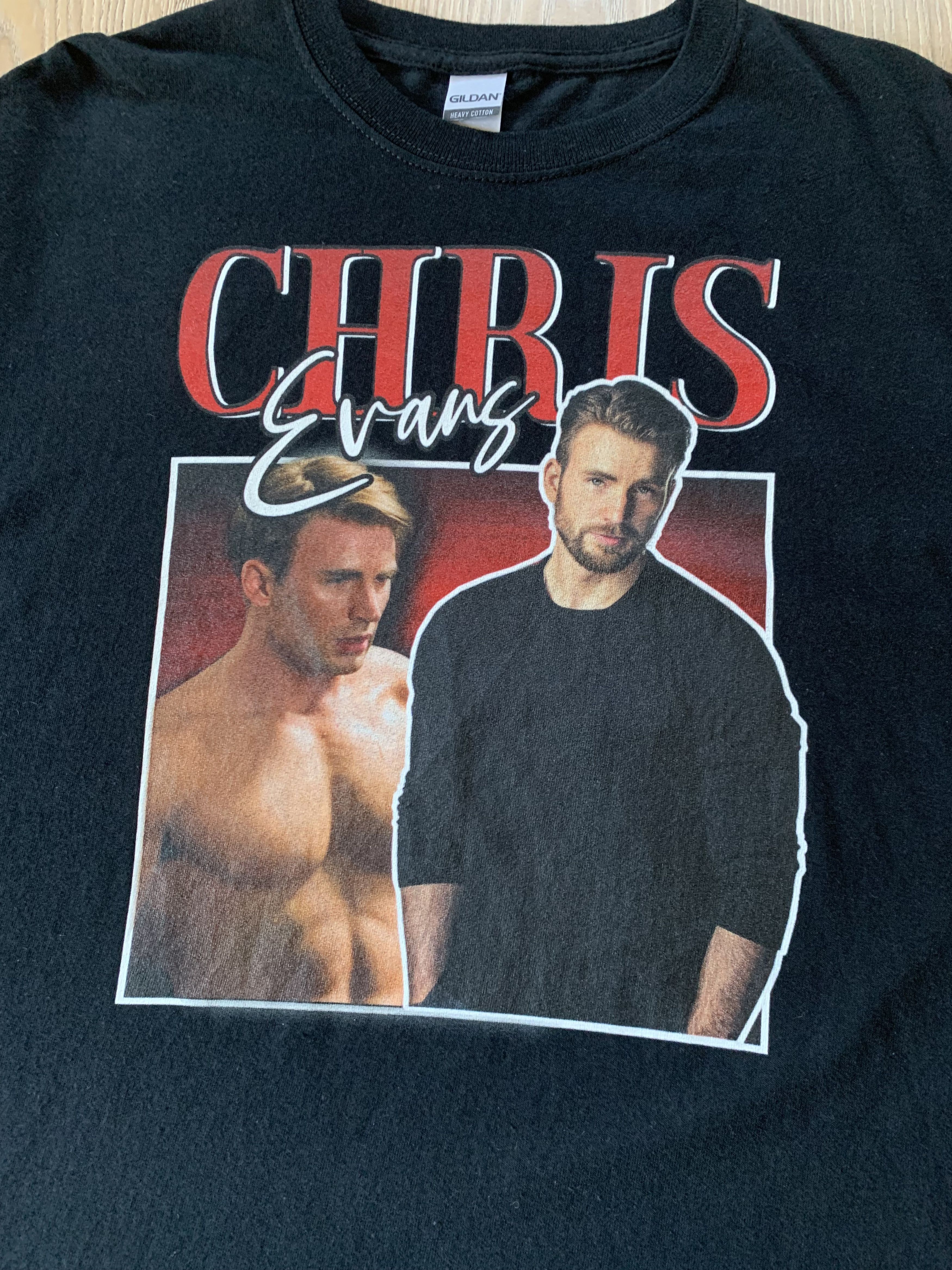 Gildan Rare Chris Evans Vintage Printed T-Shirt Size US M / EU 48-50 / 2 - 5 Thumbnail