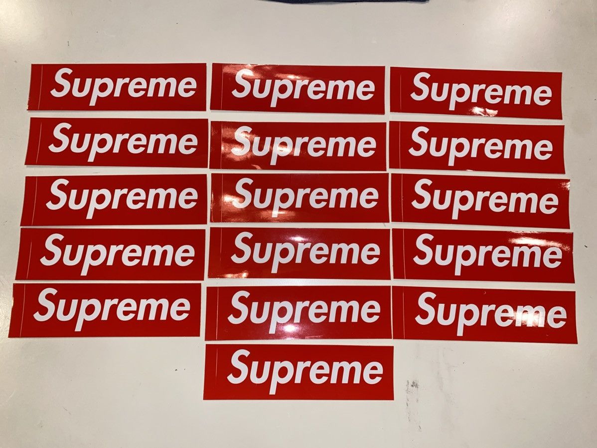 Supreme Supreme Classic Red Box Logo Stickers Lot of 16 Size ONE SIZE - 1 Thumbnail