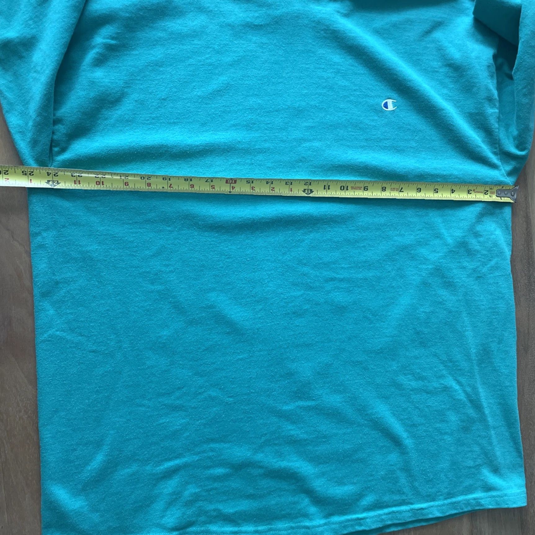 Champion VINTAGE Champion Hoodie Men XL Teal Blue Pullover Fleece Long Sleeve USA 80s City Grunge Hip Hop Retro Hooded Front Drawstring Crew Neck Size US XL / EU 56 / 4 - 7 Thumbnail