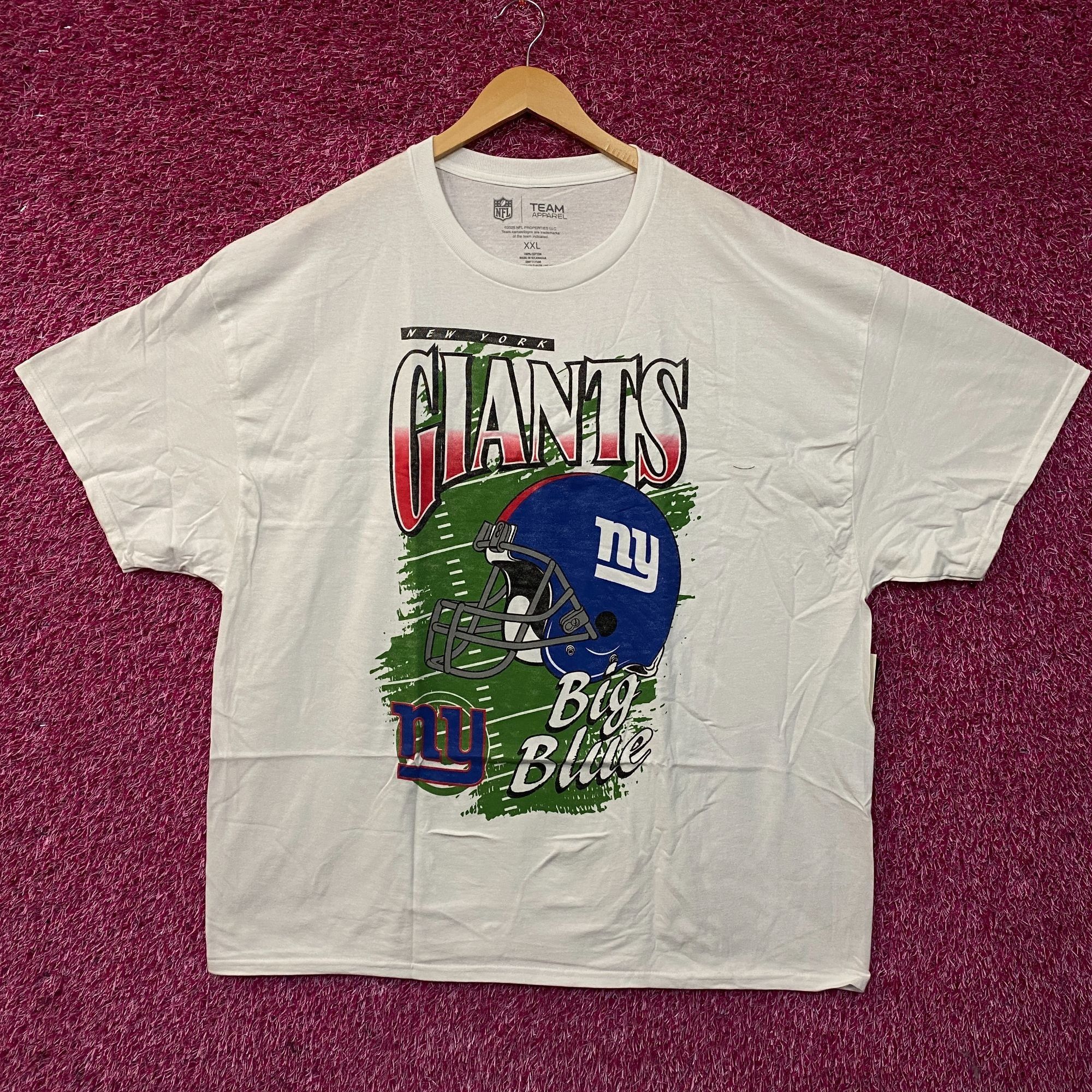 NFL Team Apparel NFL New York Giants Helmet Graphic T-Shirt 2XL Size US XXL / EU 58 / 5 - 1 Thumbnail