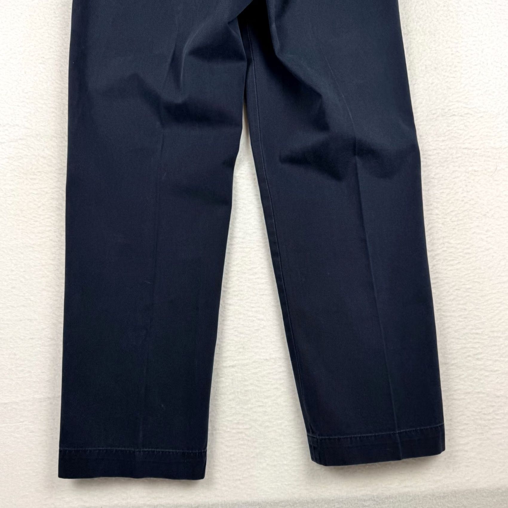 Polo Ralph Lauren VINTAGE Polo Ralph Lauren Pants Men's 35x32 Navy Blue Khakis Casual Straight 90s Size US S / EU 44-46 / 1 - 5 Thumbnail