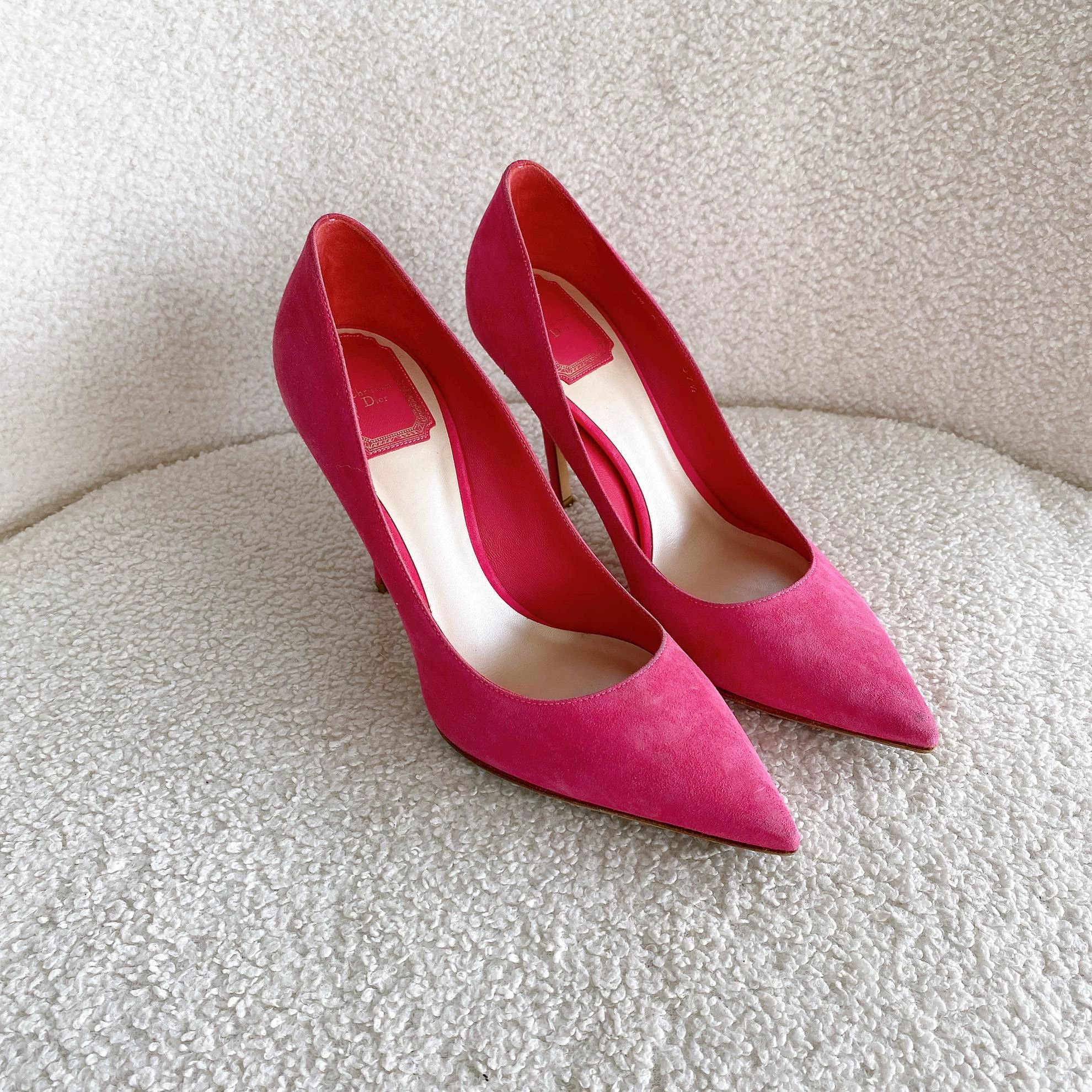 Christian Dior Monsieur Christian Dior fuchsia pumps size 37.5 Size US 7 / IT 37 - 3 Thumbnail