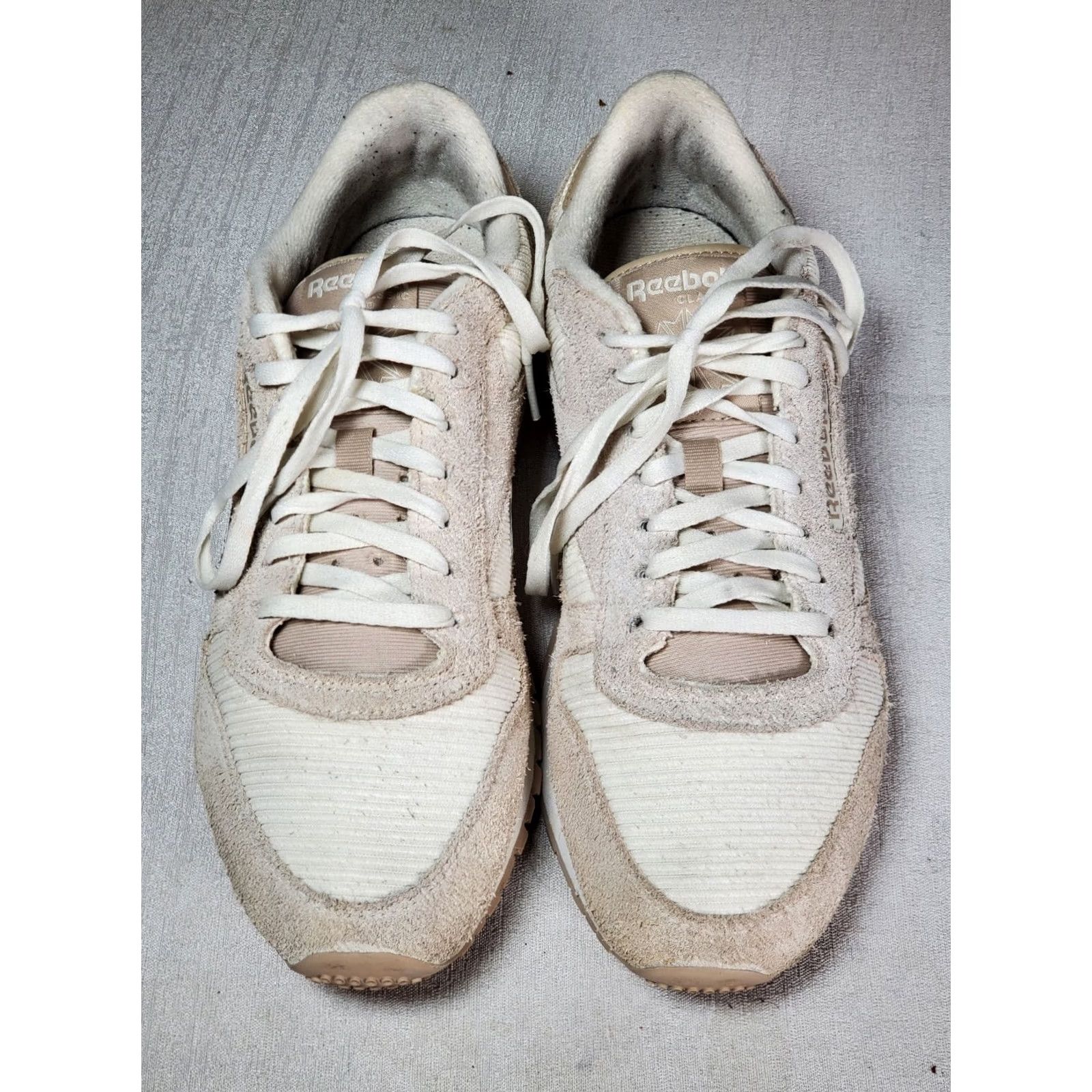 Reebok Reebok Classic Leather Trainers Suede Chalk Beige Men 8 Casual Running Sneakers Low Top Leather Textile Suede Black? Size US 8 / EU 41 - 6 Thumbnail