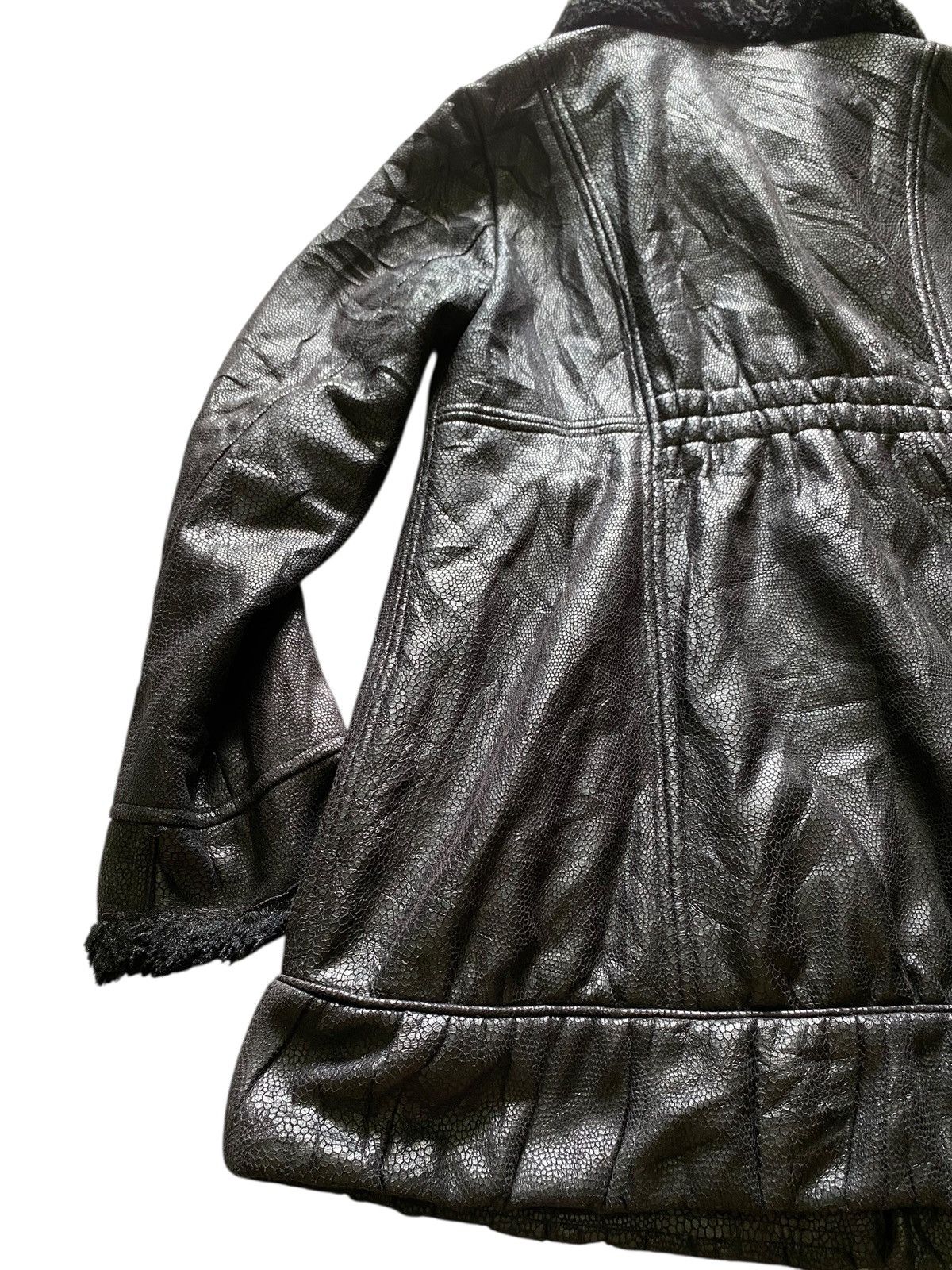 Japanese Brand Vtg Snake Skin Arte Soie Fur Leather Jacket Size US S / EU 44-46 / 1 - 7 Thumbnail