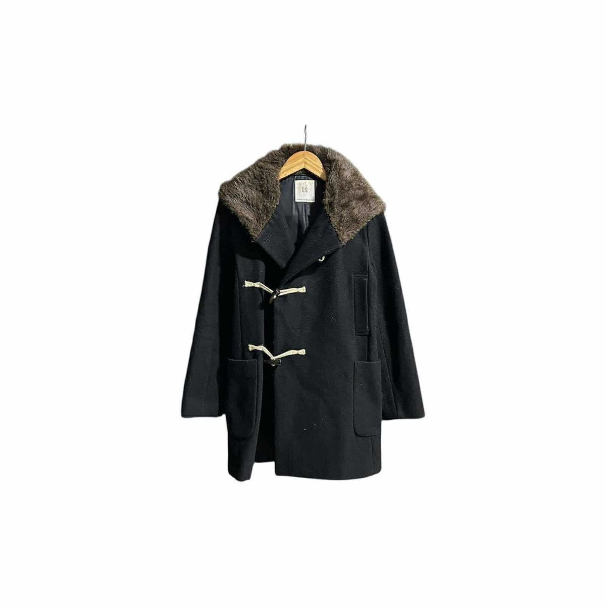 Issey Miyake 🔥Rare Vintage IS Sunao Kuwahara Wool Duffle Coat Fur Collar Size US S / EU 44-46 / 1 - 1 Thumbnail