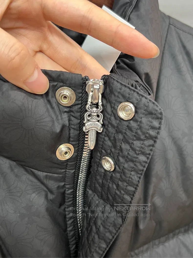 Chrome Hearts CHROME HEARTS Size L Black dark printed down jacket Size US L / EU 52-54 / 3 - 4 Thumbnail