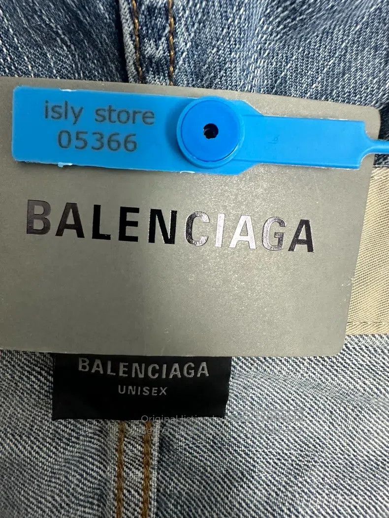 Balenciaga Balenciaga Size S Mid-Rise Trimmed Denim Jeans with Button Size US 27 - 4 Thumbnail