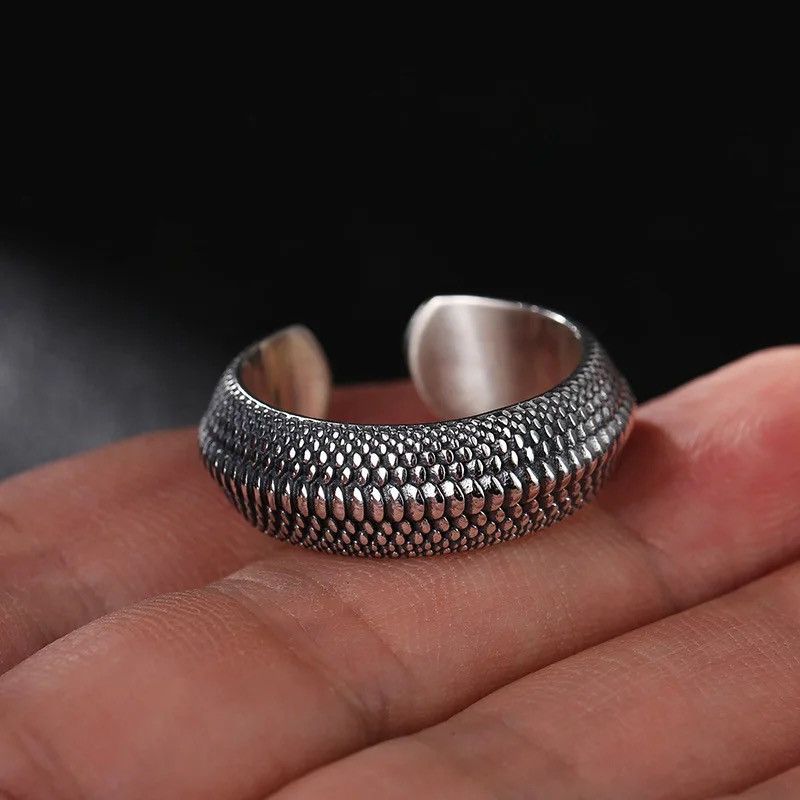 Jewelry × Sterling Silver × Vintage Personality Simple 925 Silver Ring Size ONE SIZE - 6 Thumbnail