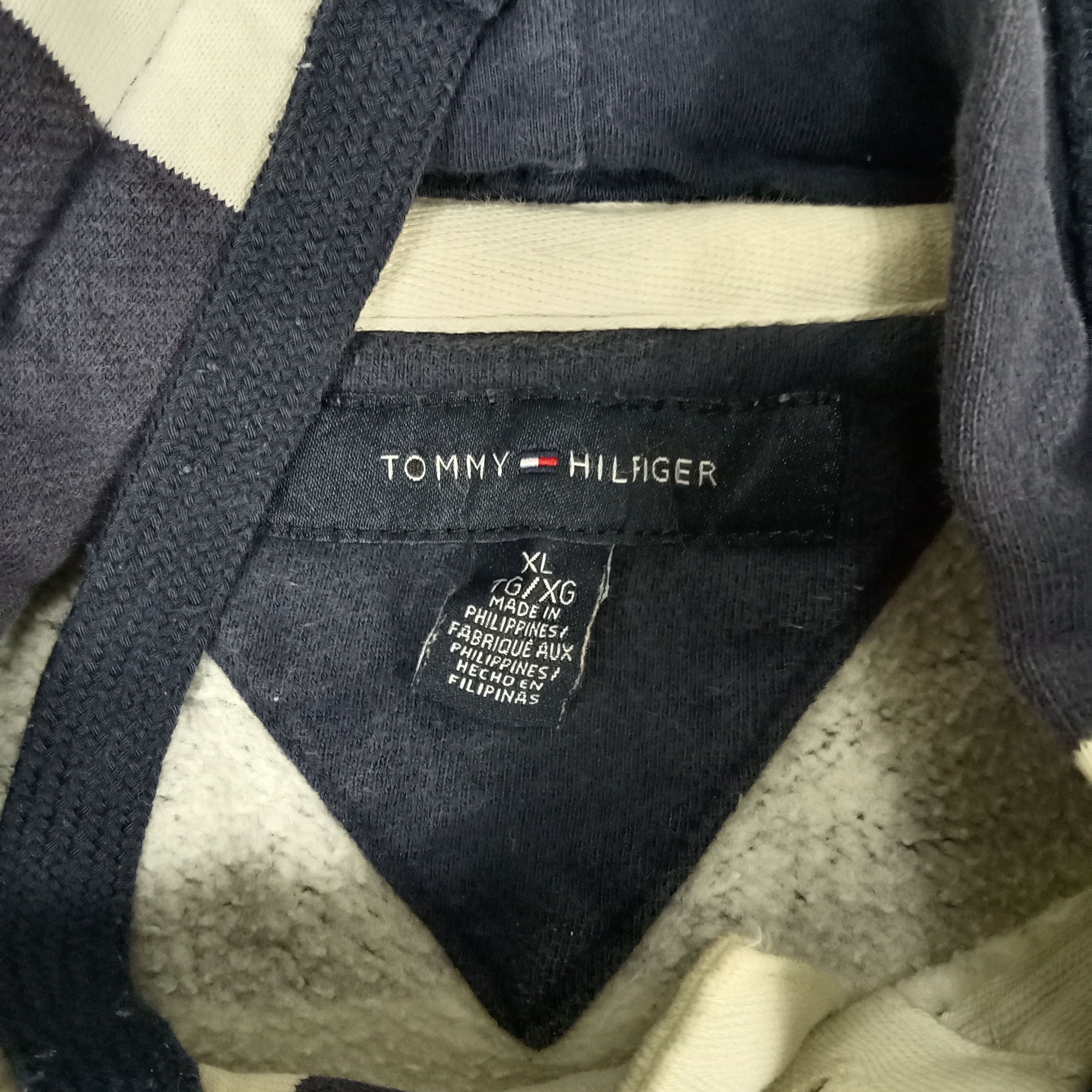 Tommy Hilfiger × Vintage Tommy Hilfiger American Streetwear Stripes Hoodies Size US XL / EU 56 / 4 - 4 Thumbnail