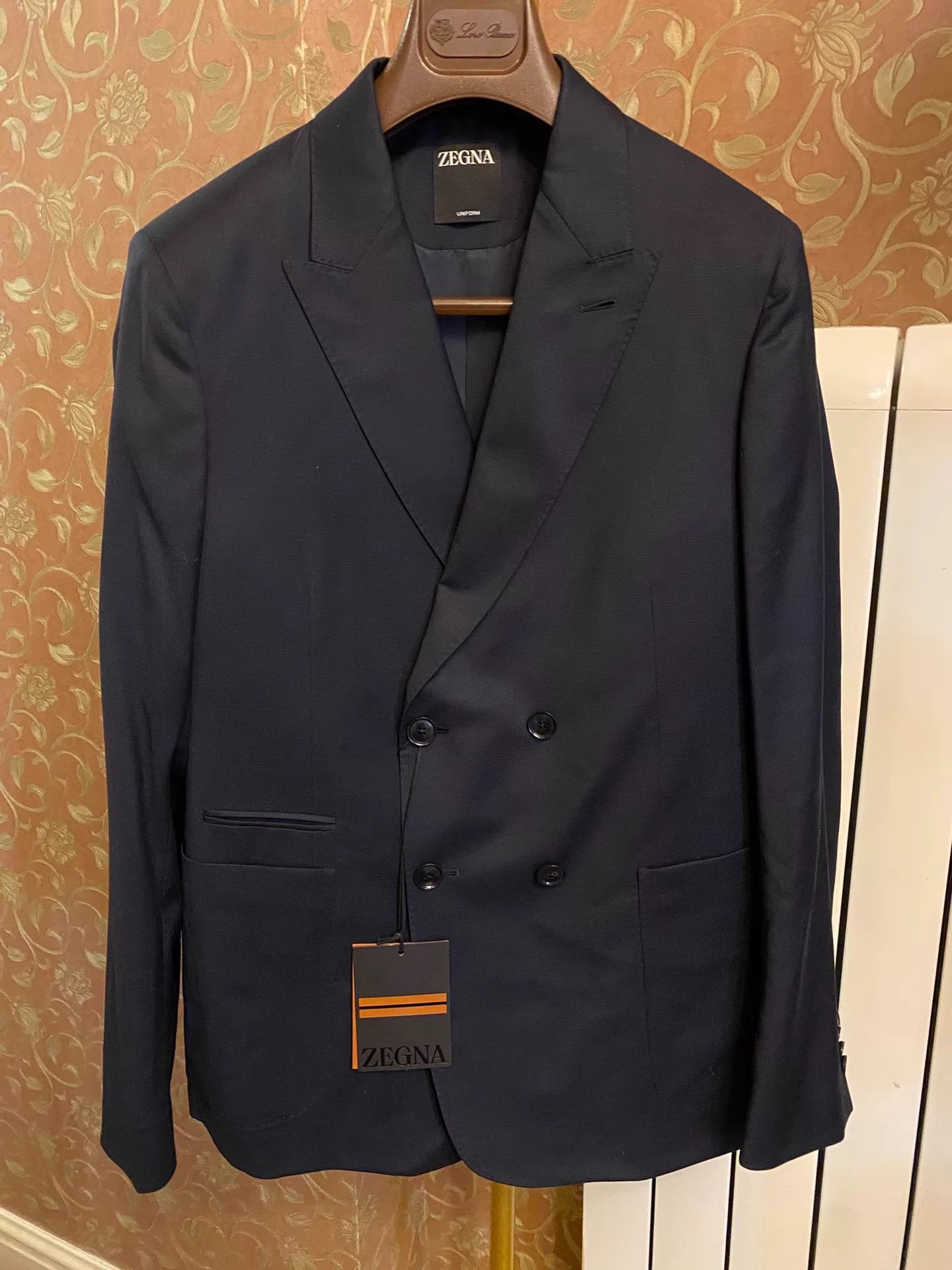 Ermenegildo Zegna ZEGNA New Logo DB 100% Wool Italian Blazer Size 50 Size 50R - 1 Thumbnail
