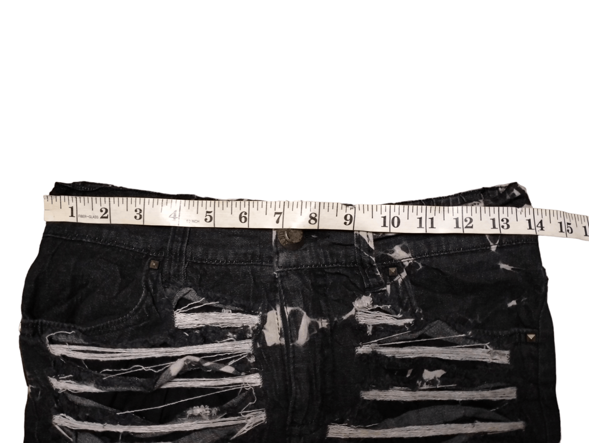 If Six Was Nine Japanese Brand Heaven and earth Distressed Design Skirt Size 28" / US 6 / IT 42 - 14 Thumbnail