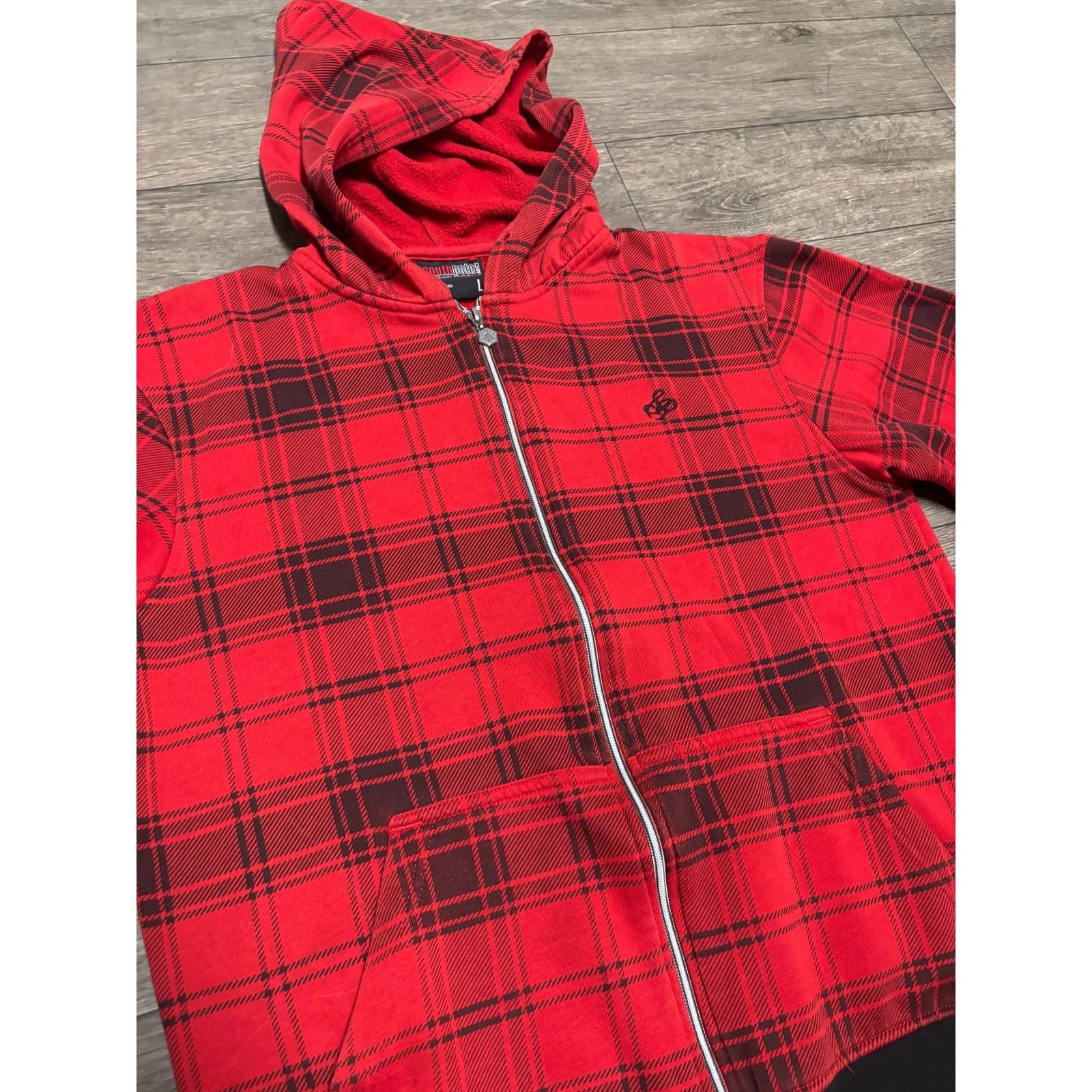 Southpole × Vintage Vintage SouthPole Lined Full Zip Red Hoodie Sz L 00s Size US L / EU 52-54 / 3 - 2 Thumbnail