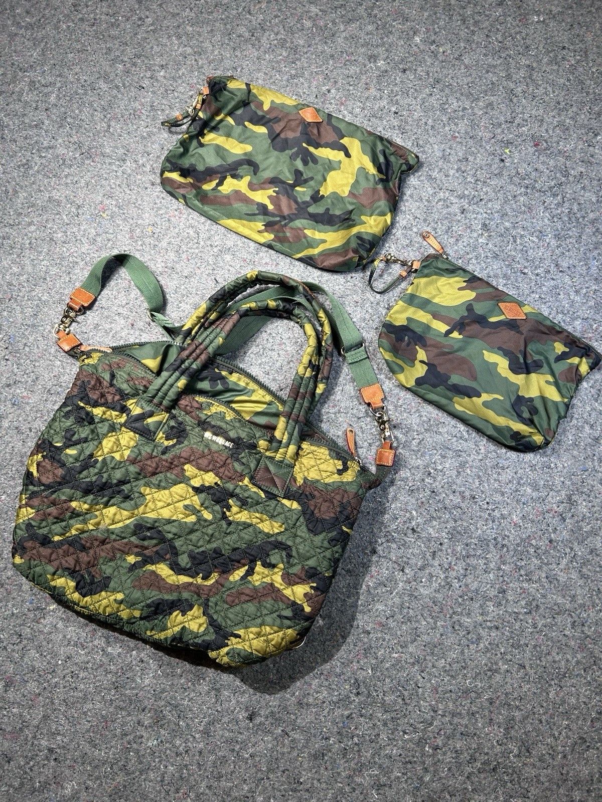 MZ Wallace MZ Wallace Camo Travel Jimmy Quilted Weekend Duffel Bag Size ONE SIZE - 13 Thumbnail