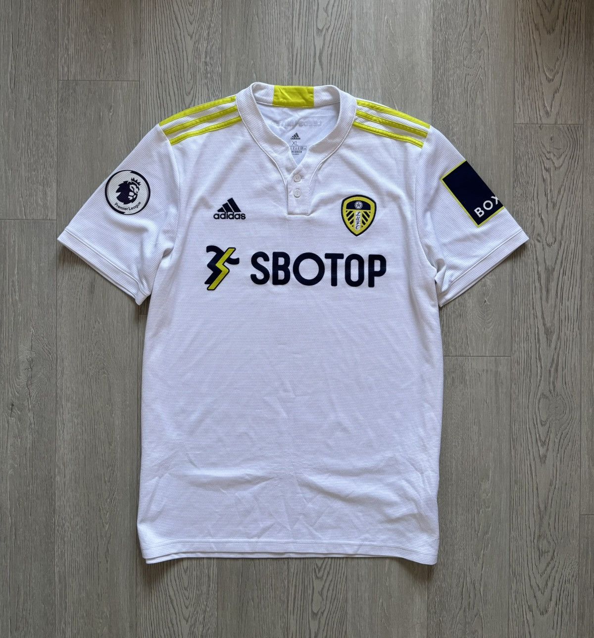 Adidas × Vintage Leeds United Premier League Soccer Jersey Kit Adidas Size US XL / EU 56 / 4 - 1 Thumbnail
