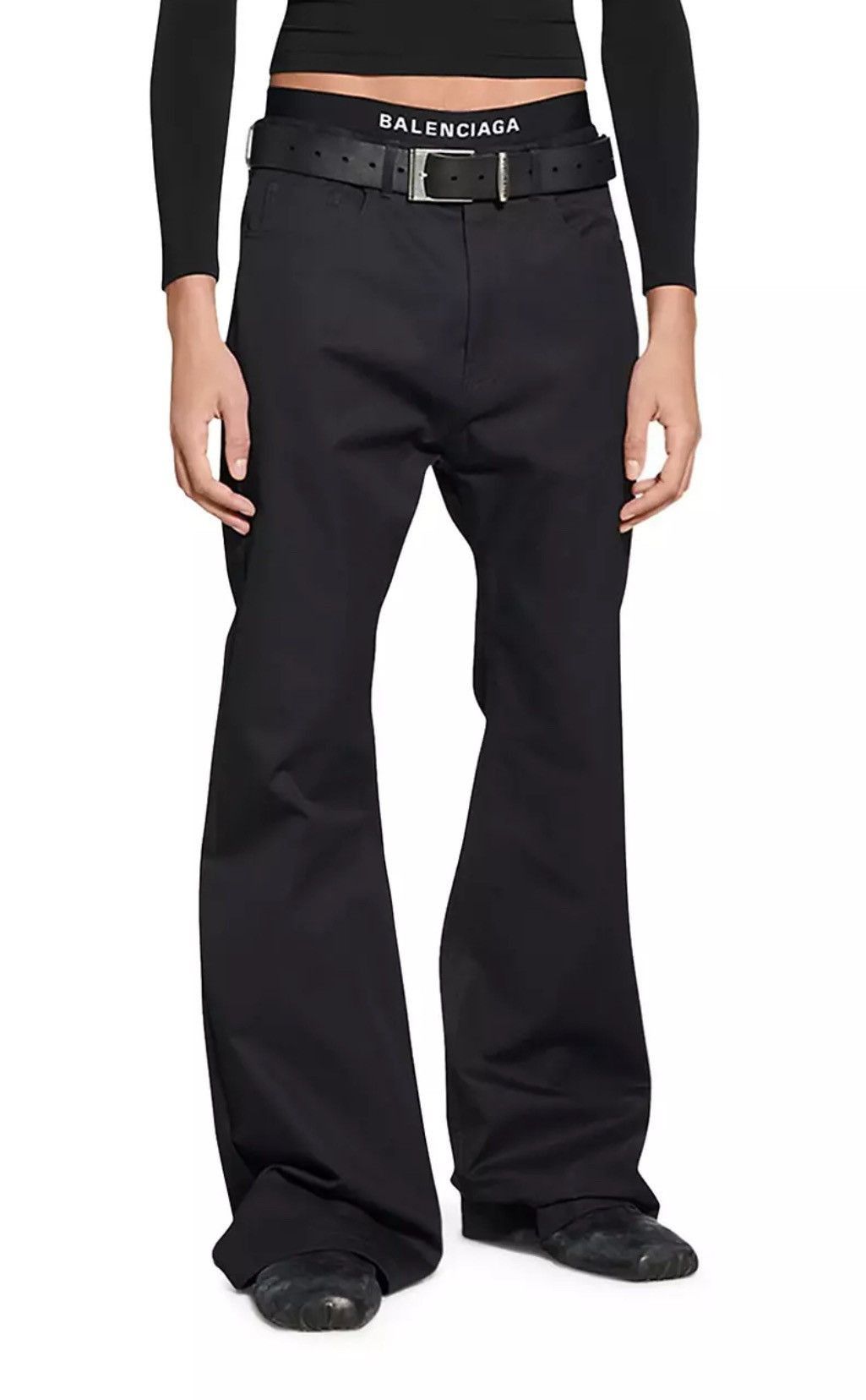 Balenciaga Balenciaga Flared Pants Size L Size US 33 - 1 Thumbnail
