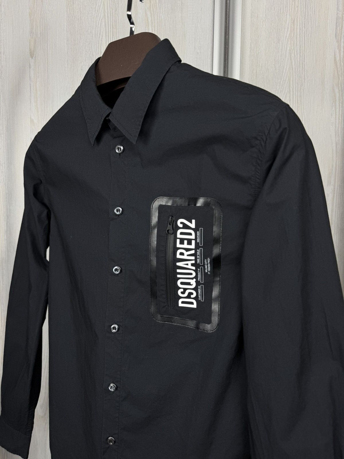 Dsquared2 Dsquared2 Black Junior big logo zip pocket shirt size 14Y Size US XS / EU 42 / 0 - 5 Thumbnail