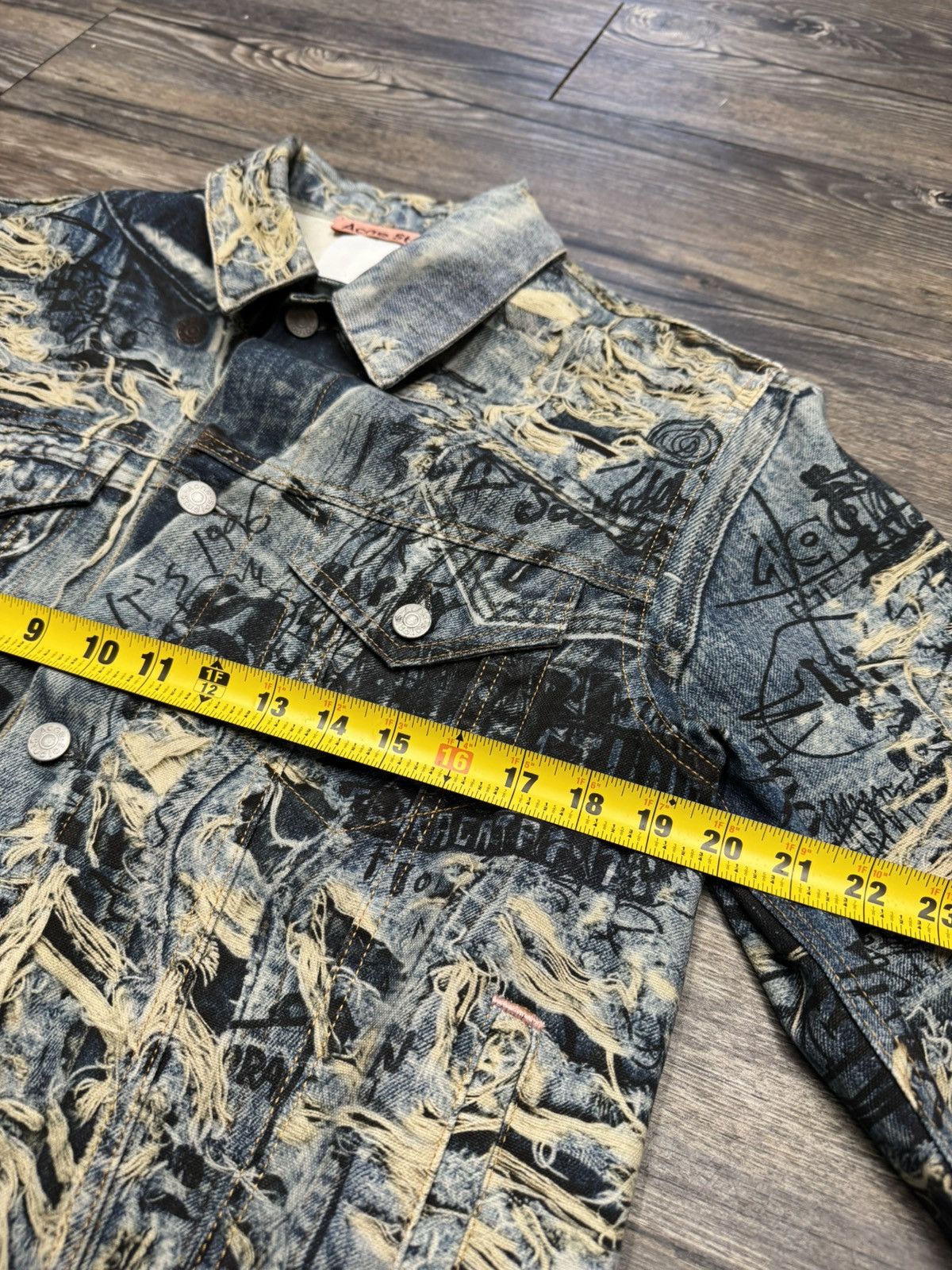 Acne Studios Acne Studios Trompe Torn Scribble Jacket Size US M / EU 48-50 / 2 - 4 Thumbnail