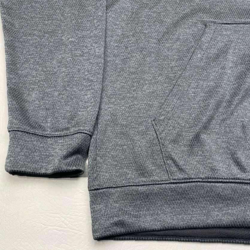 Adidas VINTAGE Adidas ClimaWarm Gray Hoodie XL Grid Logo Pullover Sweatshirt Drawstring 8144 Size US XL / EU 56 / 4 - 3 Thumbnail