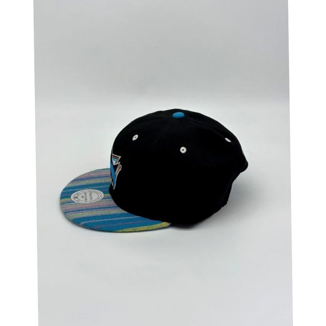 Mitchell & Ness Mitchell Ness Hat Men Adjustable Black NHL San Jose Sharks Snapback Baseball Cap Size ONE SIZE - 3 Thumbnail