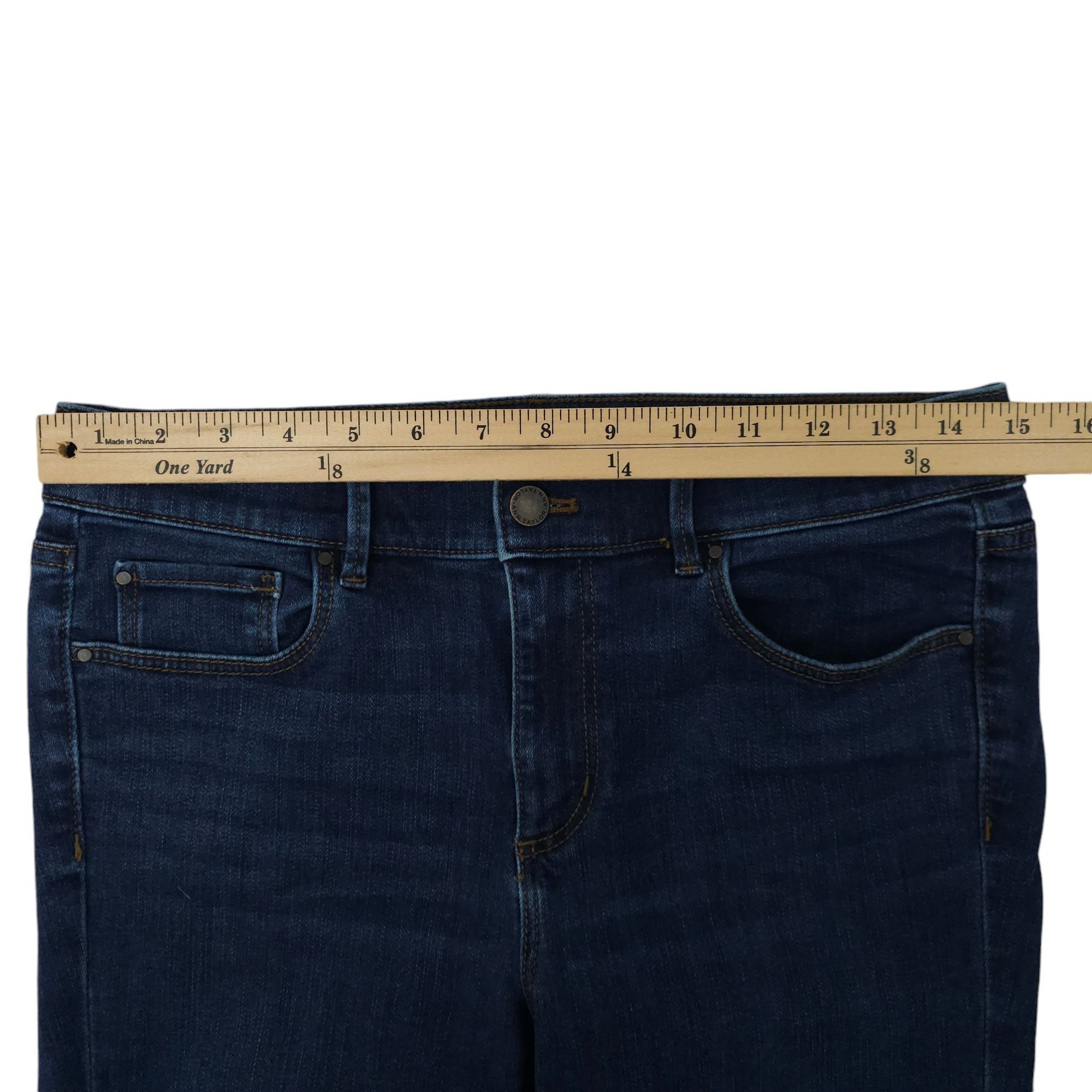 Ann Taylor Ann Taylor The Skinny Stretch Dark Wash Jeans Womens Size 6 Size 28" / US 6 / IT 42 - 3 Thumbnail