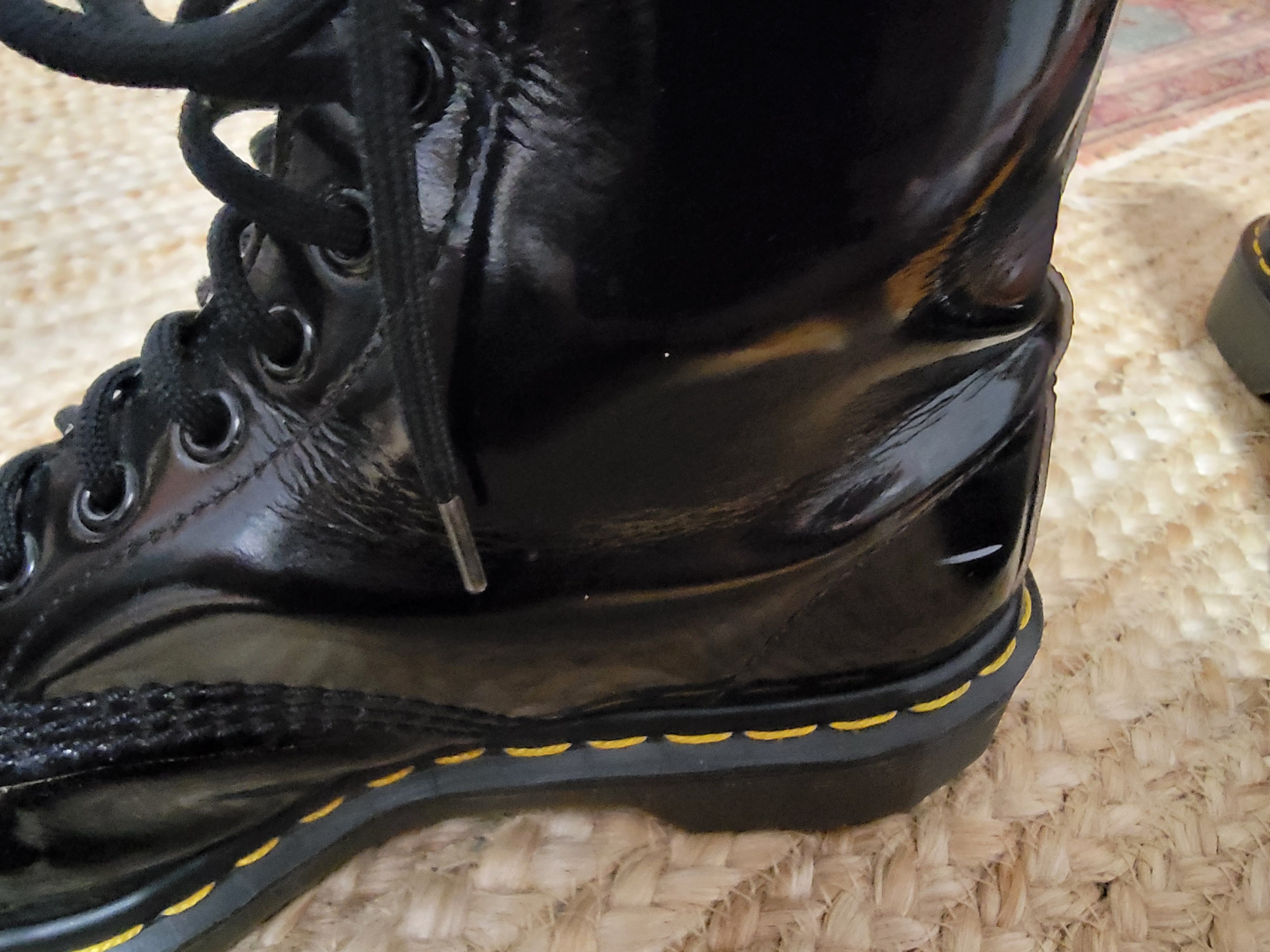 Dr. Martens Made in England Black patent Docs, UK size 6 Size US 7 / EU 40 - 4 Thumbnail