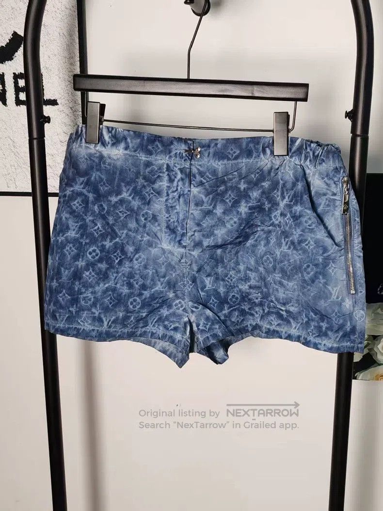 Louis Vuitton Louis Vuitton Blue tie-dye full print shorts Size 41" - 1 Thumbnail