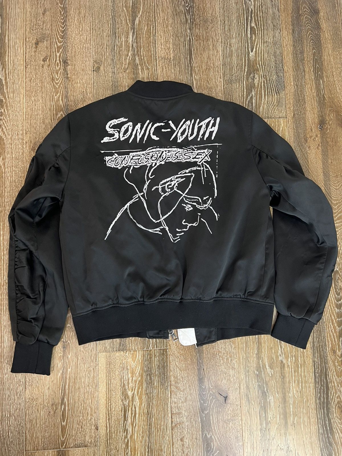 Image of Eleven Paris Sonic Youth Confusion Is Sex Bomber Jacket in Black, Men's (Size 2XL)