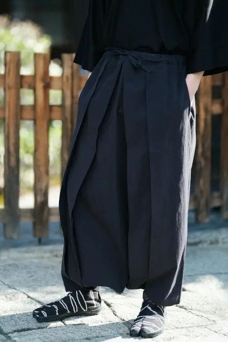 Japanese Brand Hakama pleats wool pants Size US 31 - 1 Thumbnail
