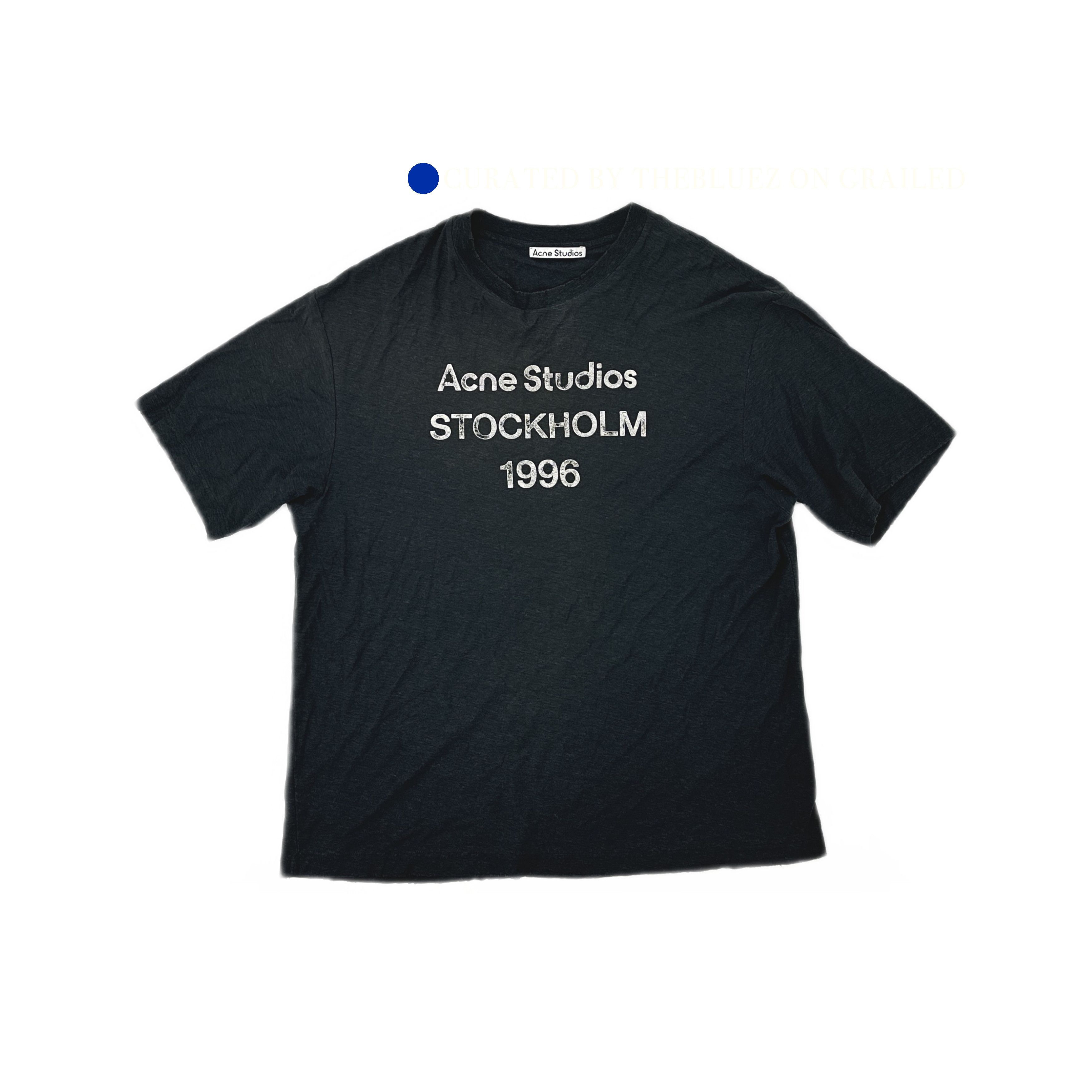 Acne Studios Vintage Logo Graphic Tee in Black Size US M / EU 48-50 / 2 - 1 Preview