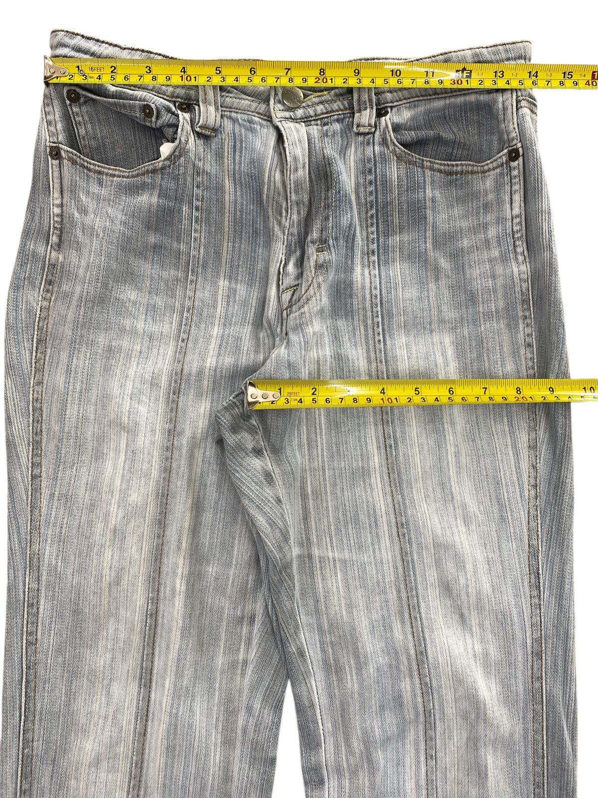 Japanese Brand Japanese Brand Blue Wash Arrow Line Style Flare Jeans Size US 28 / EU 44 - 9 Thumbnail