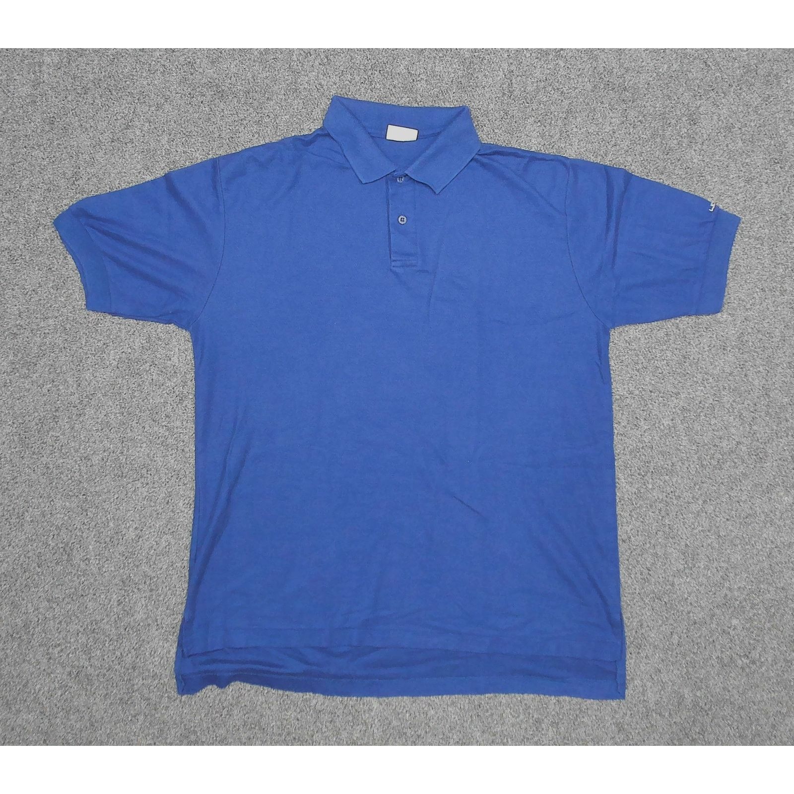 Levi's Levi's | Vintage 1990 Indigo Blue Pique Polo Shirt Size US L / EU 52-54 / 3 - 3 Thumbnail