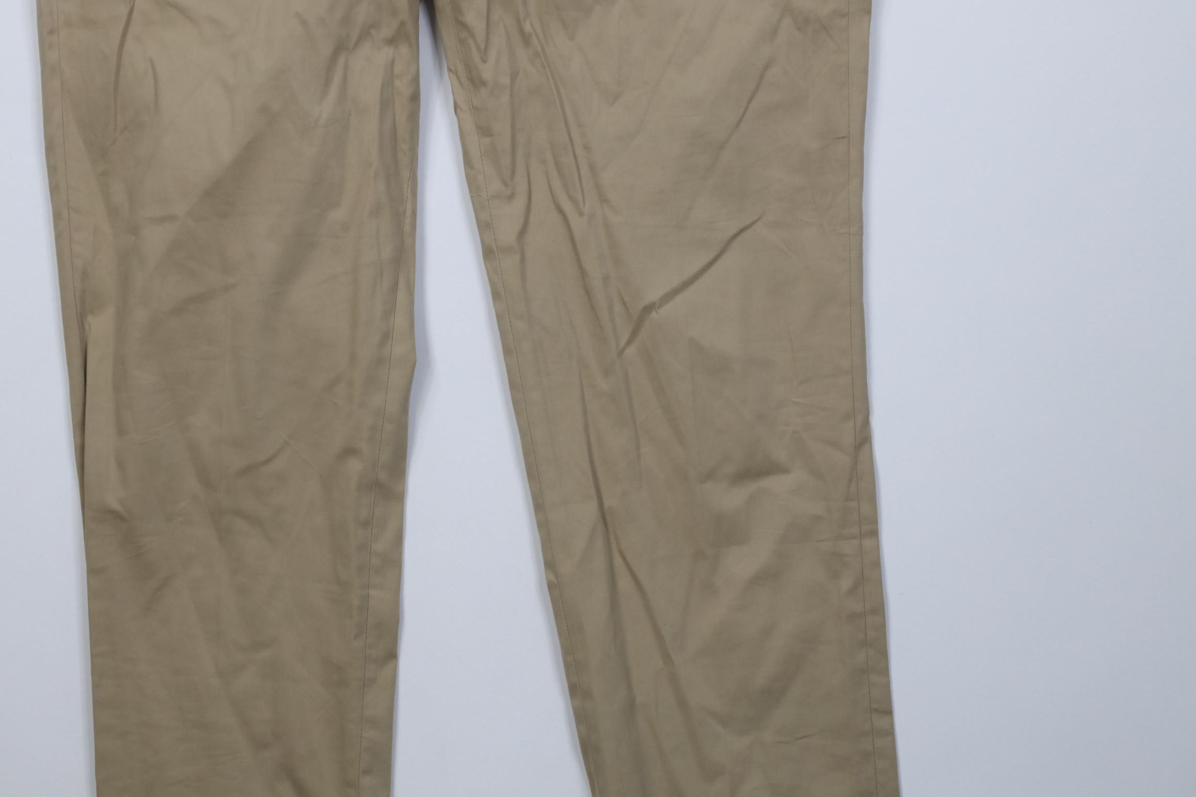 Express Express Stretch+ Extra Slim Fit Chino Pants Trousers Beige Size US 34 / EU 50 - 4 Thumbnail