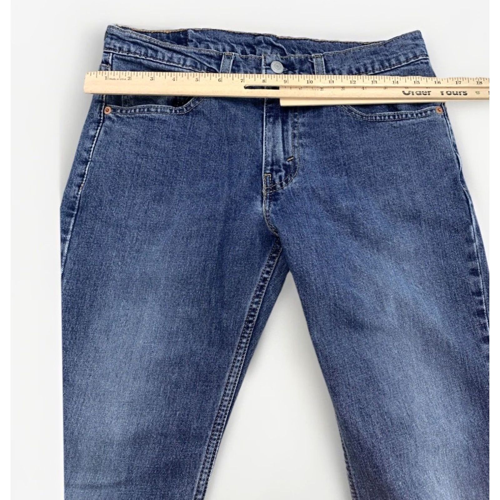 Levi's Levi’s 511 Taper Flex Denim Blue Jeans 32x30 Men Regular Slim Zip Mid Rise 32 Inseam Cotton Blend Denim Vintage No Womens Mens Size US 32 / EU 48 - 6 Thumbnail