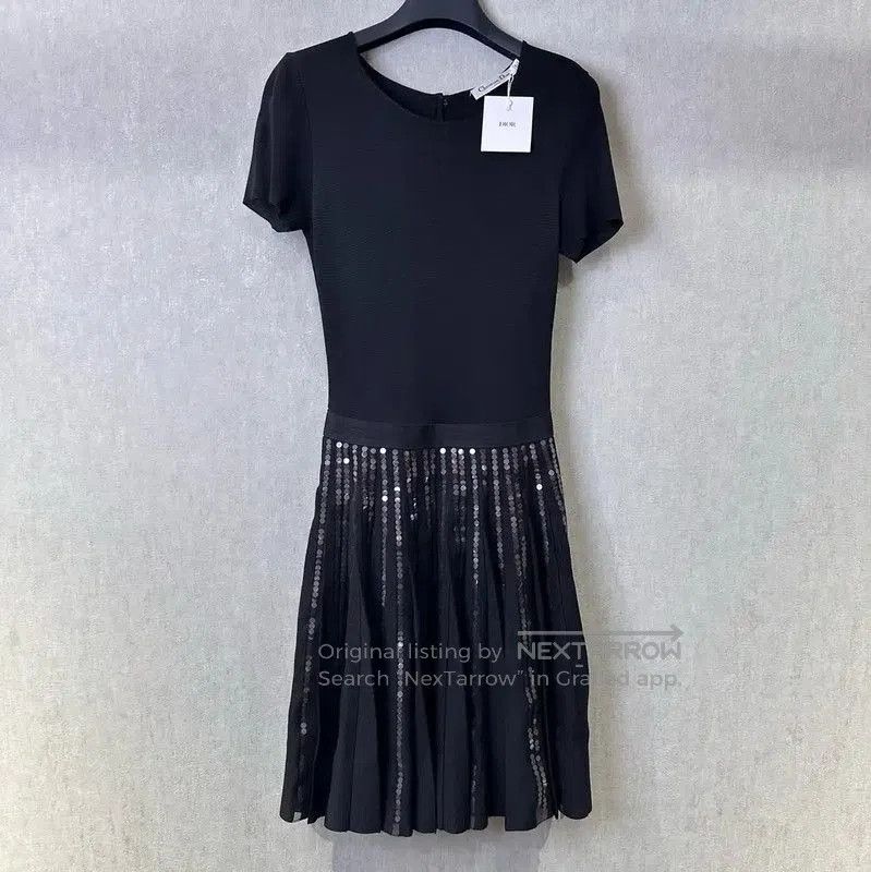 Dior Dior Black Short Sleeve Dress for Women . Size S / US 4 / IT 40 - 1 Thumbnail