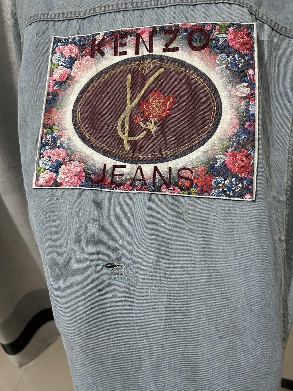 Kenzo × Vintage Vintage kenzo jeans jacket made in japan Size US L / EU 52-54 / 3 - 3 Thumbnail