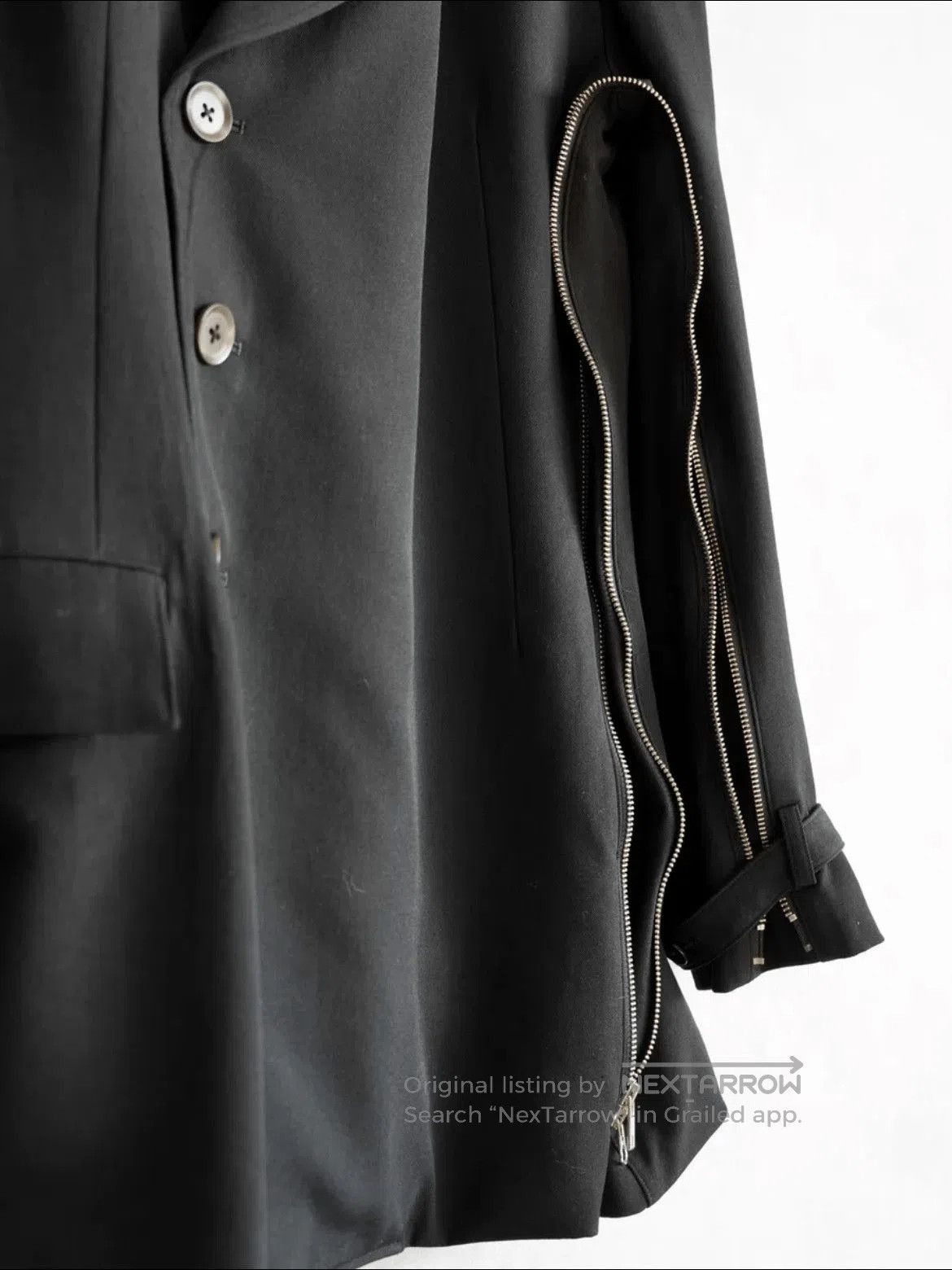 Yohji Yamamoto Yohji Yamamoto Pour Homme 04AW Zipper Light Jacket. Size US L / EU 52-54 / 3 - 4 Thumbnail