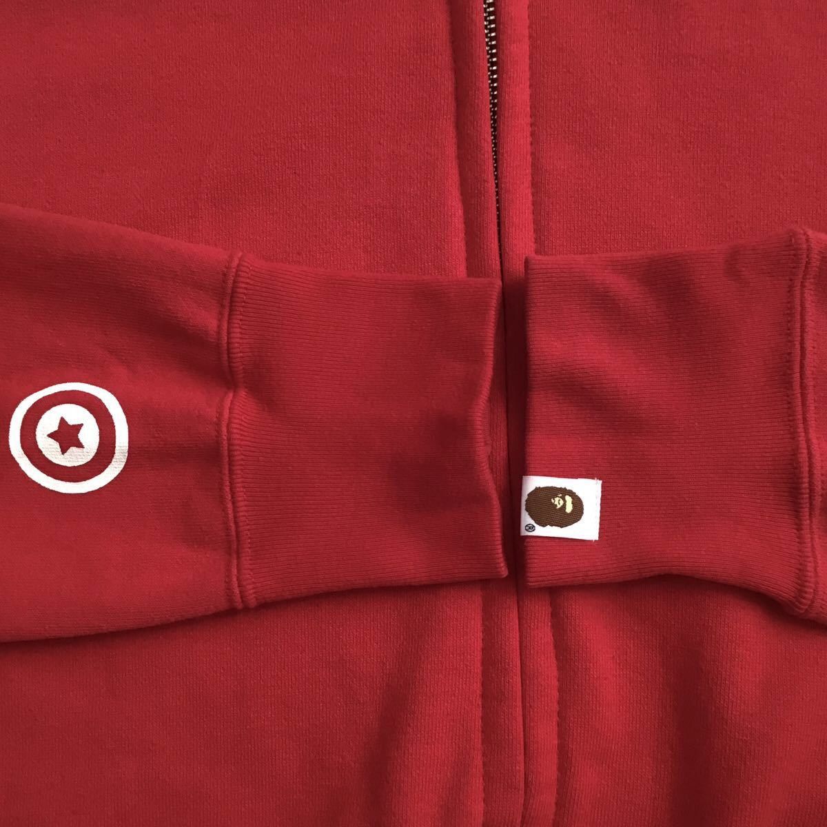 Bape BAPE Shark full zip hoodie black camo × red a bathing ape Size US L / EU 52-54 / 3 - 6 Thumbnail