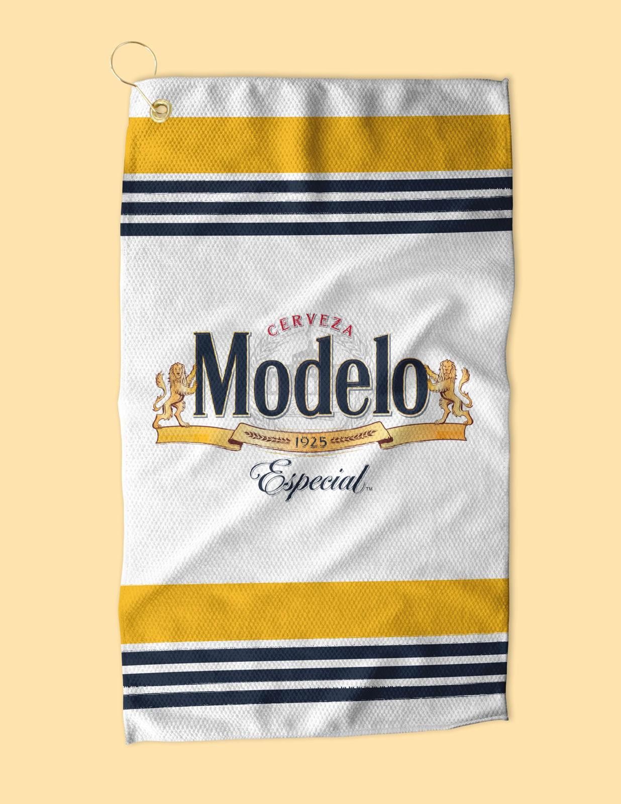 Designer Modelo Golf Towel - Perfect for Golf Beer Enthusiasts Size ONE SIZE - 2 Thumbnail