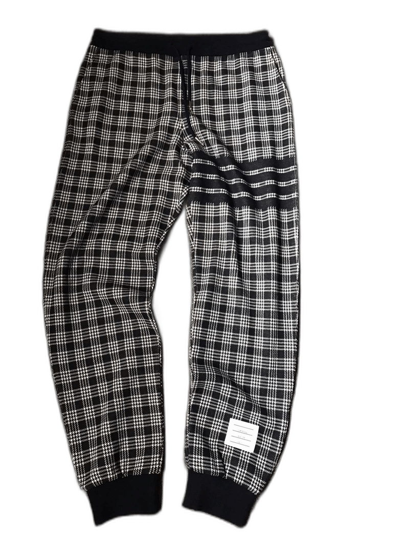 Thom Browne Plaid Sweatpants for Casual Wear