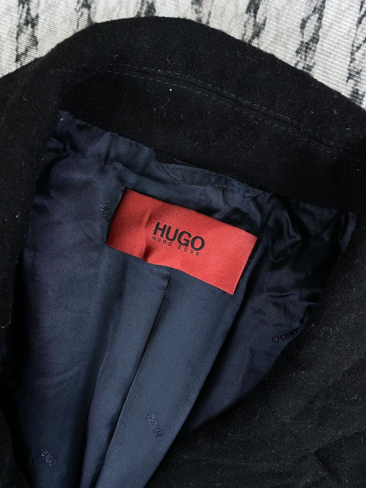 Hugo 🔥Hugo Boss Black Wool Cashmere Long Coat Jacket Size US M / EU 48-50 / 2 - 9 Thumbnail