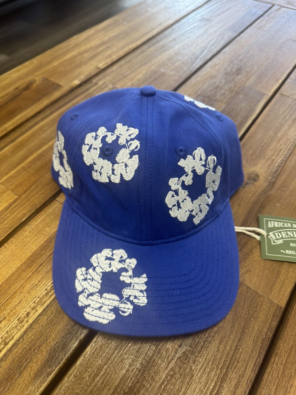 DENIM TEARS DENIM TEARS Wreath Adjustable Hat BLUE Size ONE SIZE - 2 Thumbnail