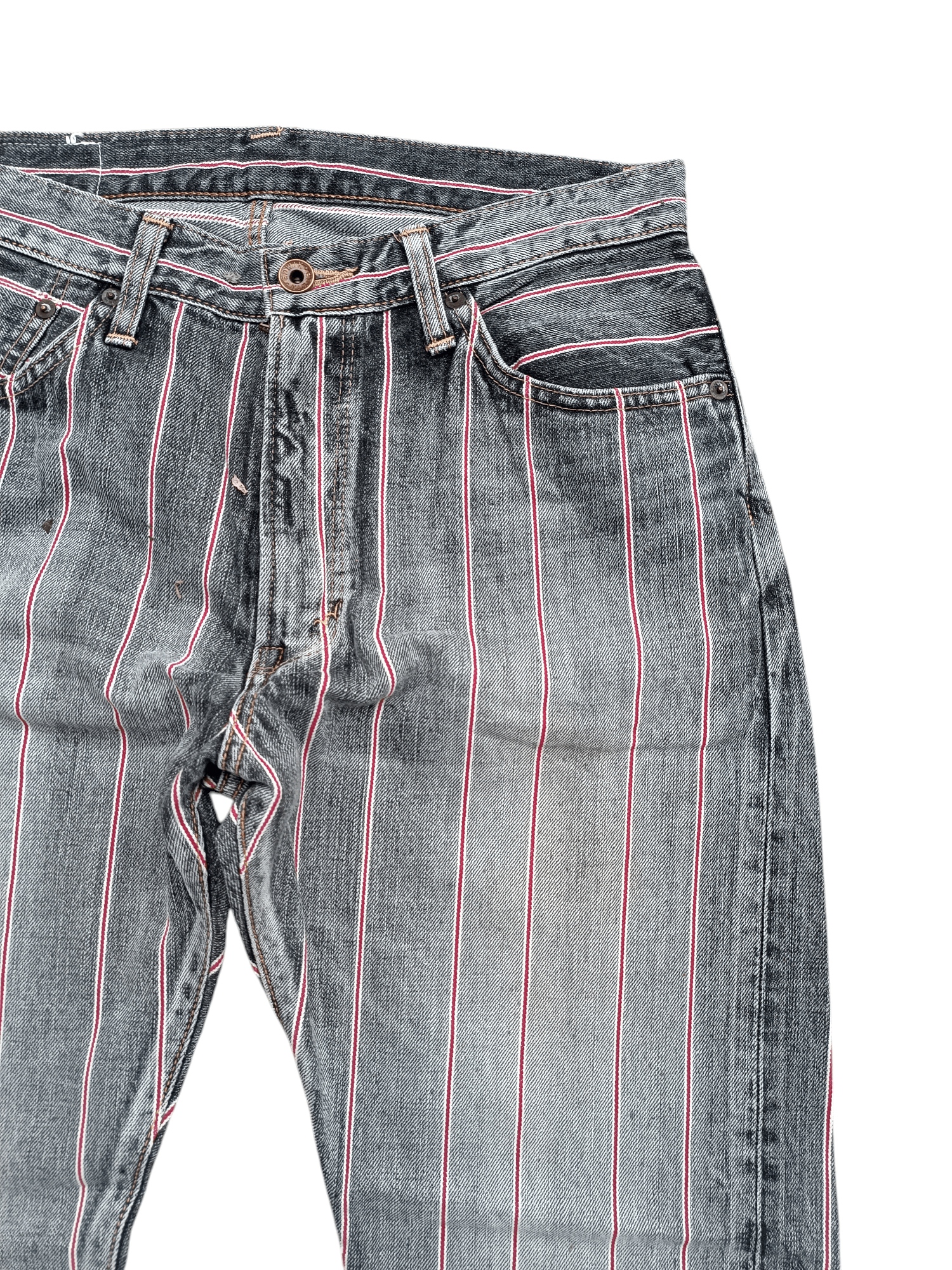 Edwin × Vintage Vintage Rare 🔥 FLARED Edwin 13oz Grand Blue Selvedge Denim Size US 30 / EU 46 - 15 Thumbnail
