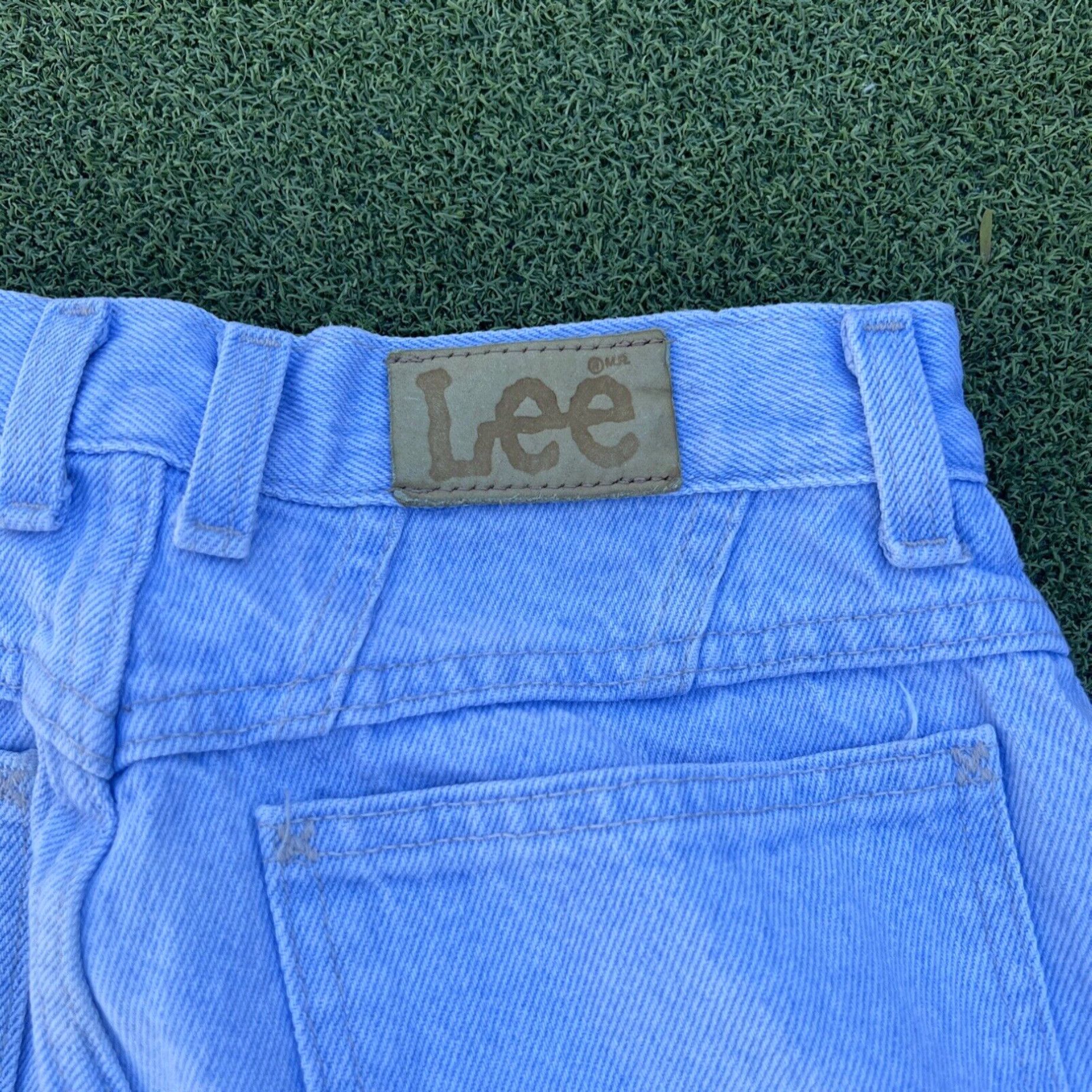 Lee Vintage 80s Women’s Lee Riders High Rise Straight Leg Jeans Mid Wash USA Made 10 Size 32" / US 10 / IT 46 - 3 Thumbnail