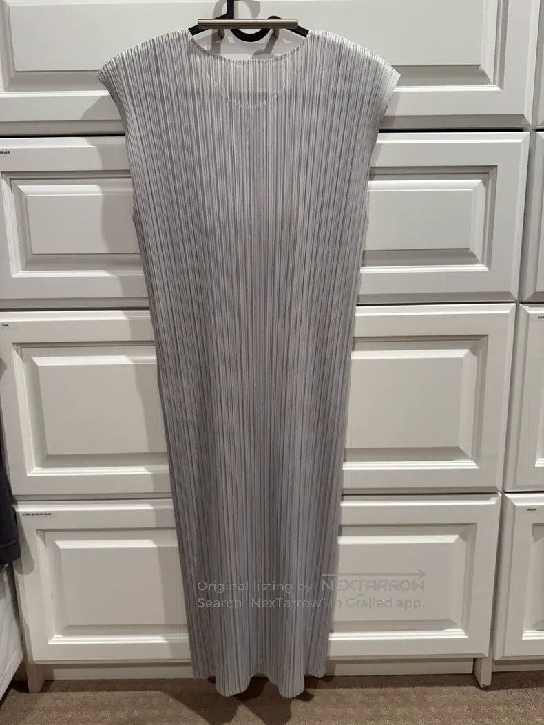 Issey Miyake Issey Miyake Basic Light Gray Short Dress Size XL / US 12-14 / IT 48-50 - 5 Thumbnail