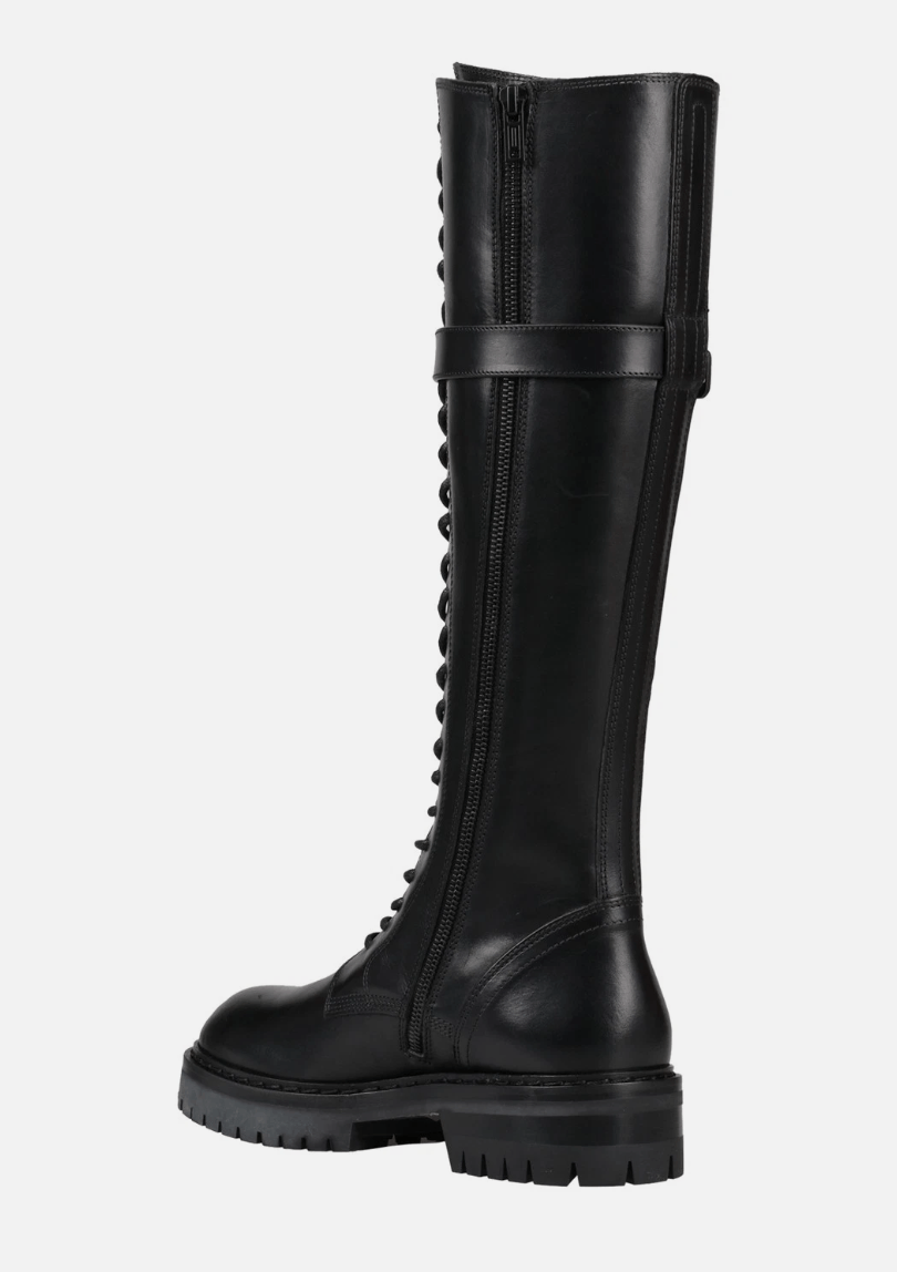 Ann Demeulemeester ANN DEMEULEMEESTER Leather Combat Boots Size US 6 / IT 36 - 2 Thumbnail