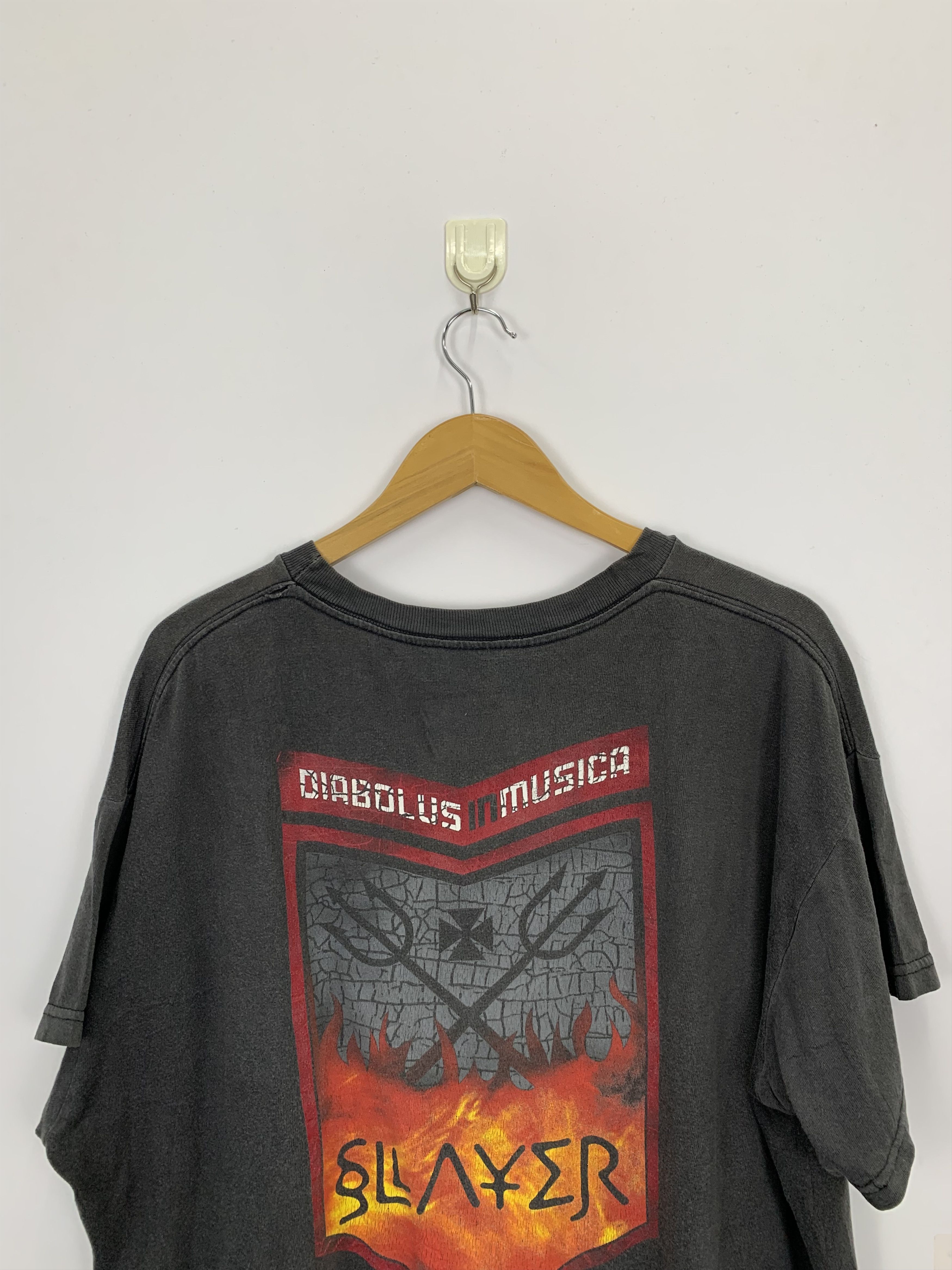 Band Tees × Slayer × Vintage Vintage 90s Slayer Band T Shirt TA0187 Size US L / EU 52-54 / 3 - 3 Thumbnail
