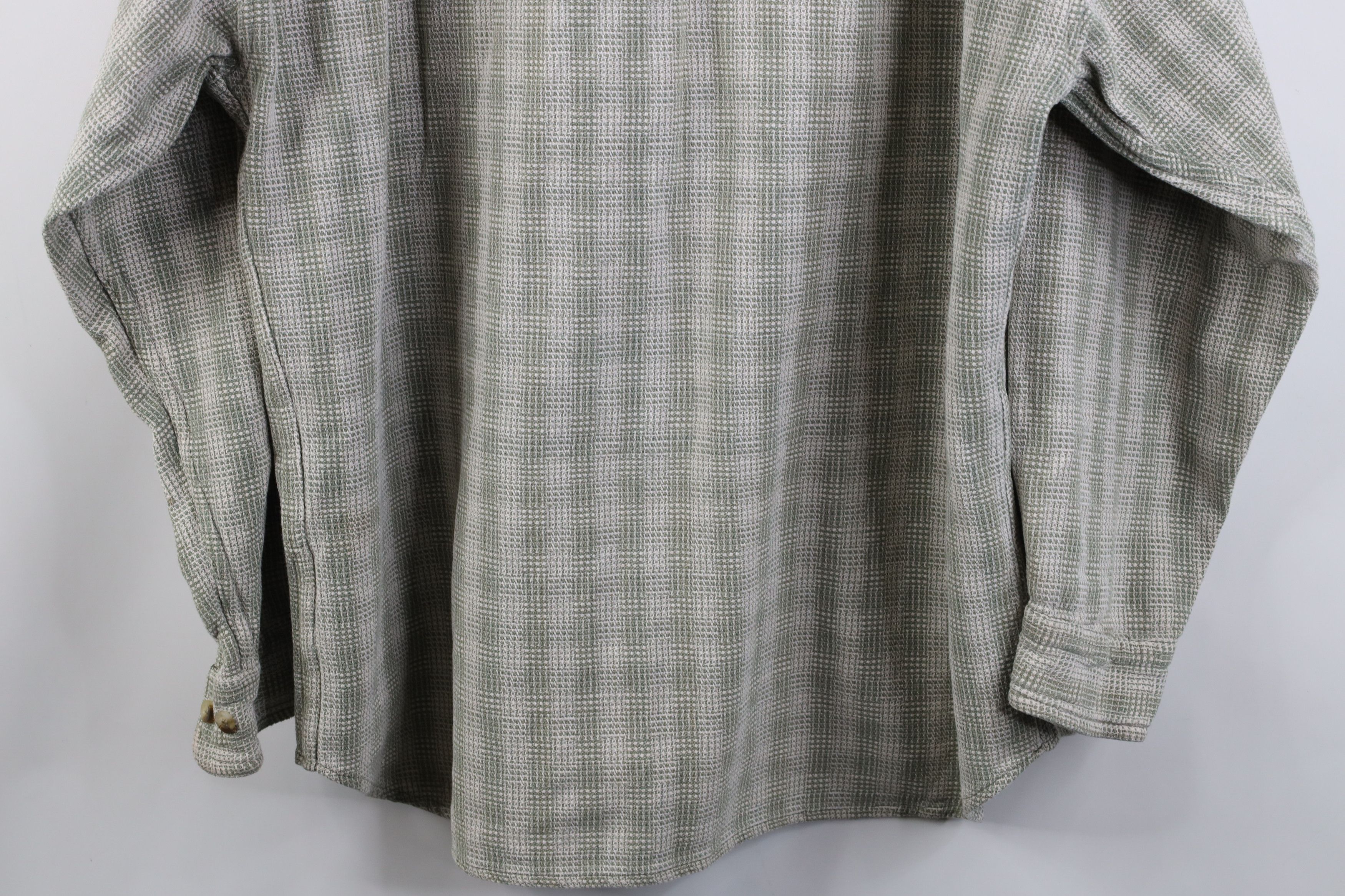 Vintage Vintage 90s Streetwear Cotton Weave Collared Button Shirt Size US XL / EU 56 / 4 - 13 Thumbnail