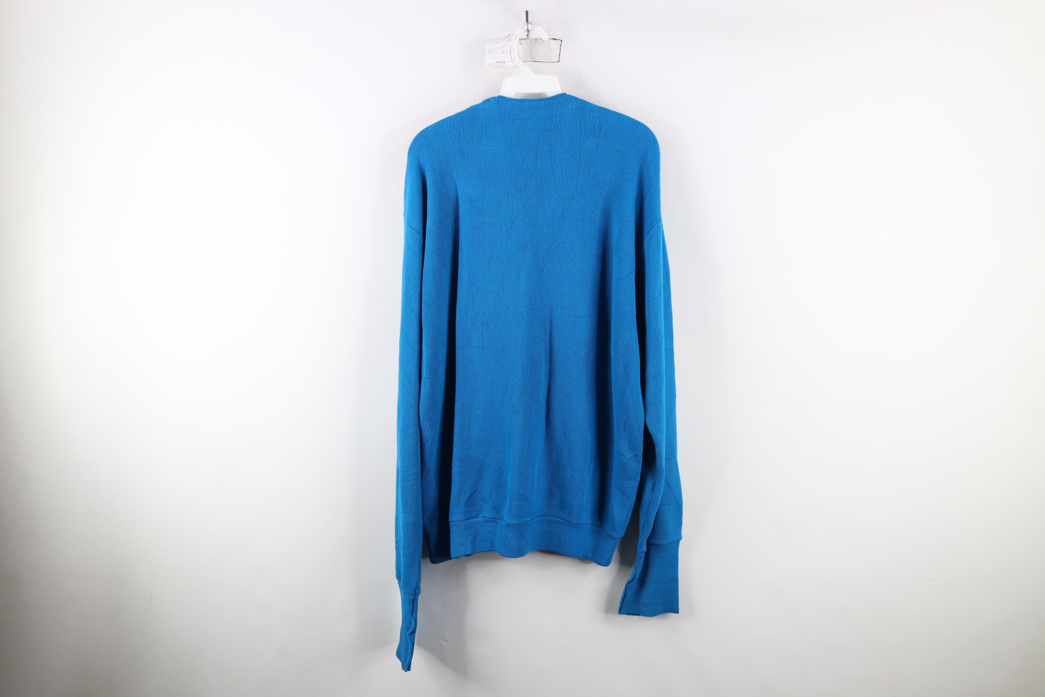 Vintage Vintage 70s 80s Streetwear Knit Cardigan Sweater Blue USA Size US XL / EU 56 / 4 - 11 Thumbnail