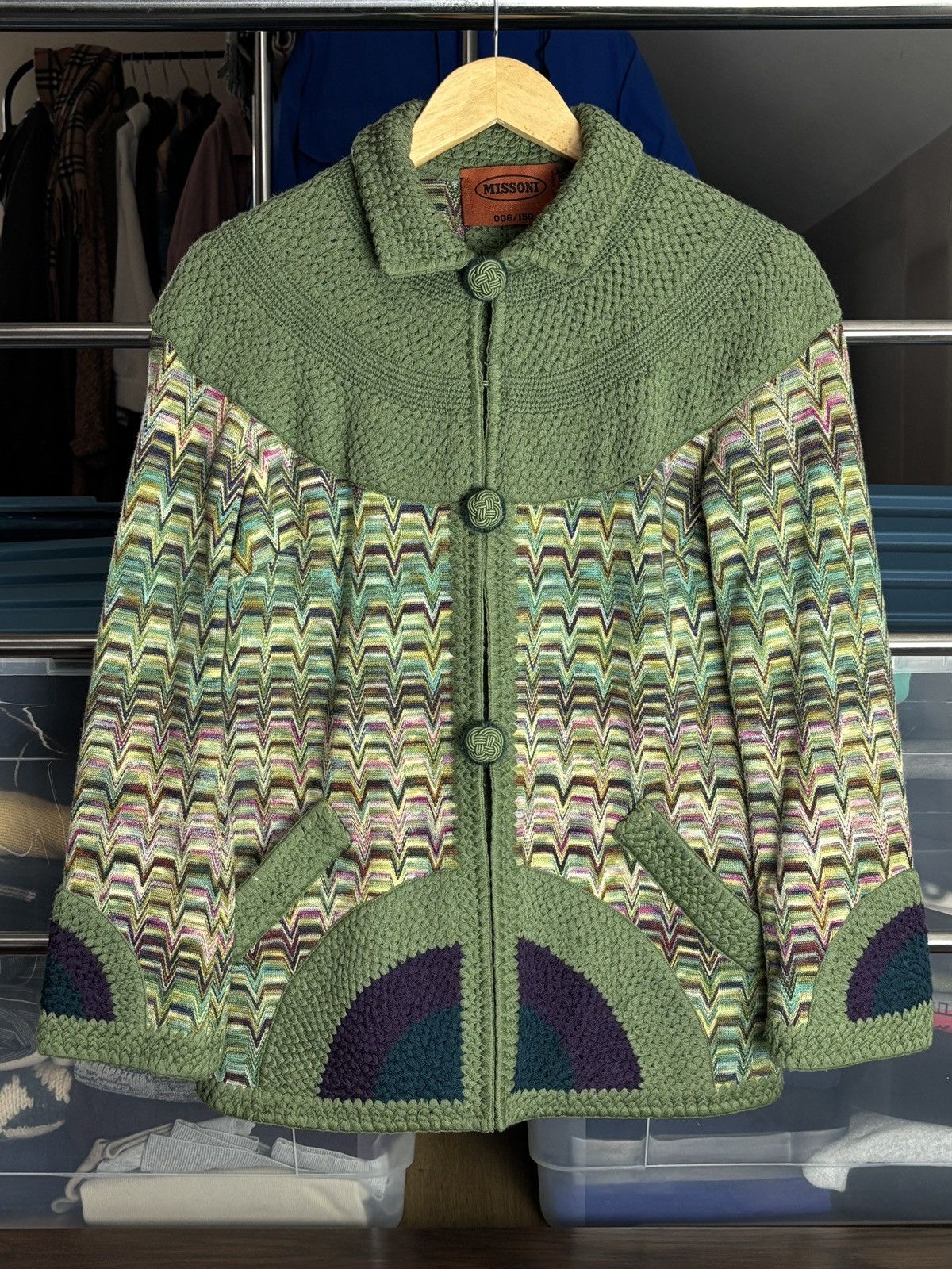 Missoni Missoni Collectable 006/150 ZigZag Knit Cardigan Sweater Size XS / US 0-2 / IT 36-38 - 1 Thumbnail